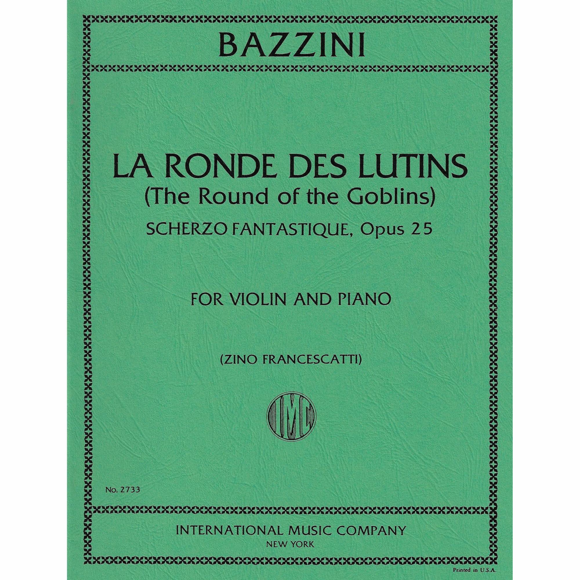 Bazzini -- La Ronde des Lutins, Op. 25 for Violin and Piano