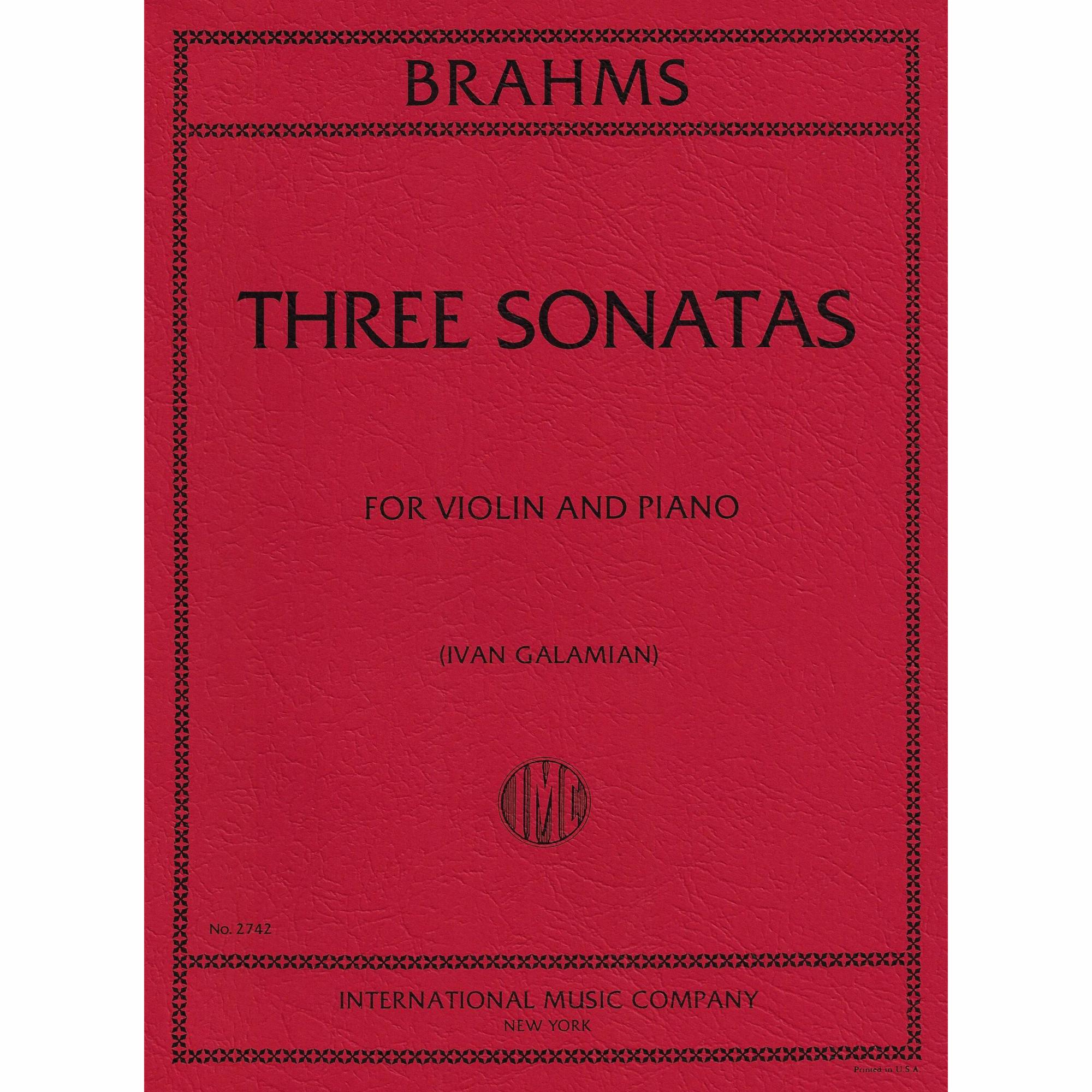 Brahms -- Three Sonatas for Violin and Piano
