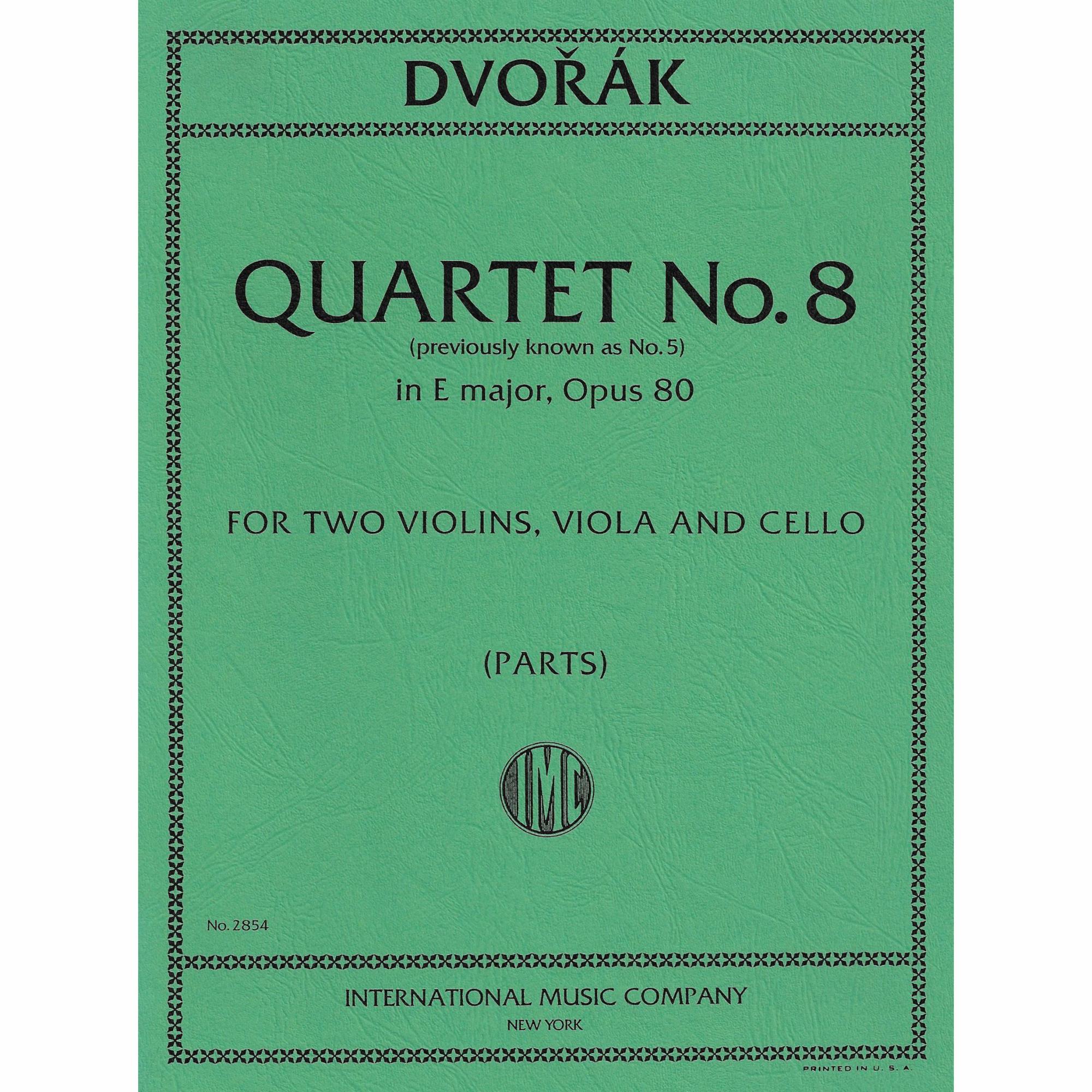 Dvorak -- String Quartet No. 8 in E major, Op. 80