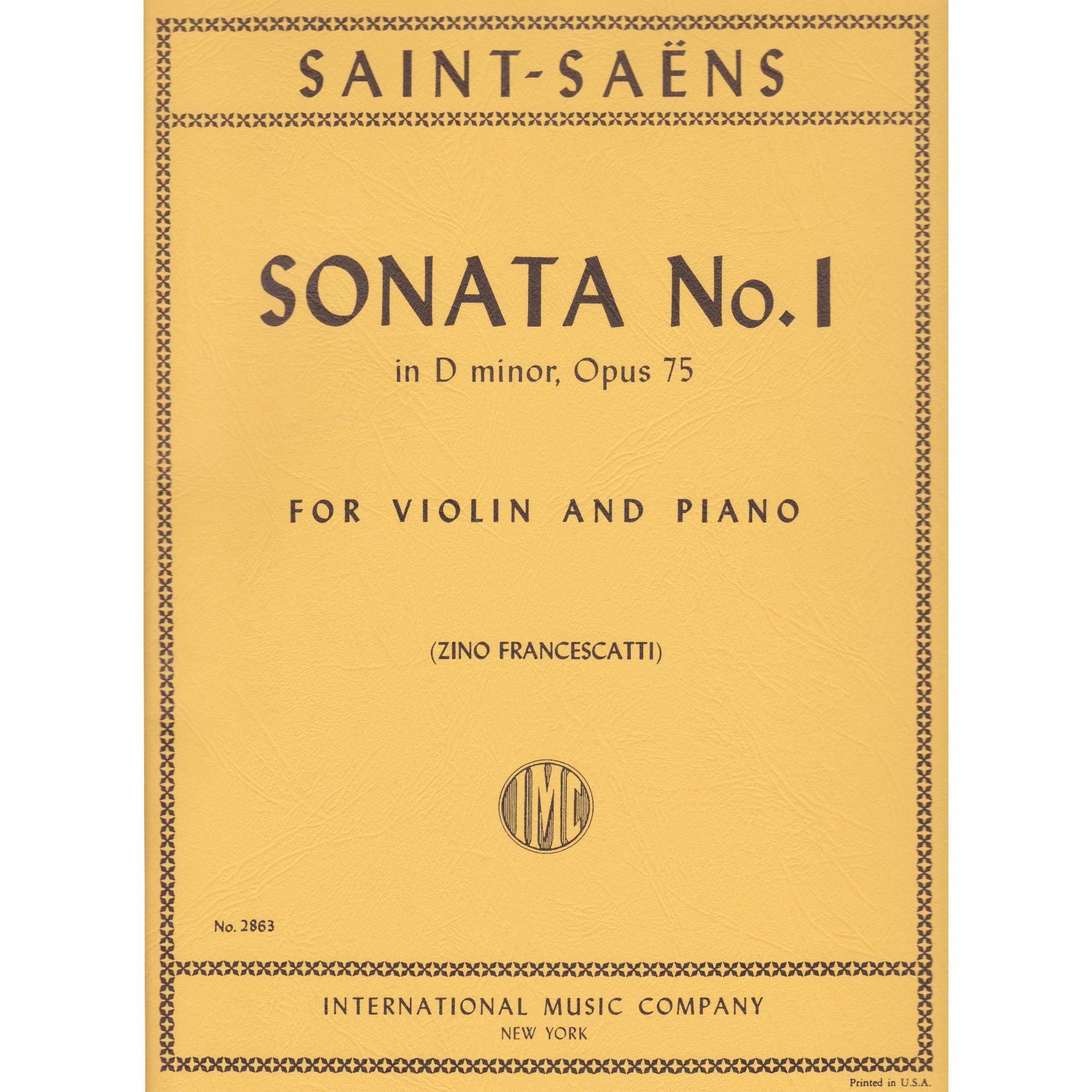 Violin Sonata No. 1 in D Minor, Op. 75