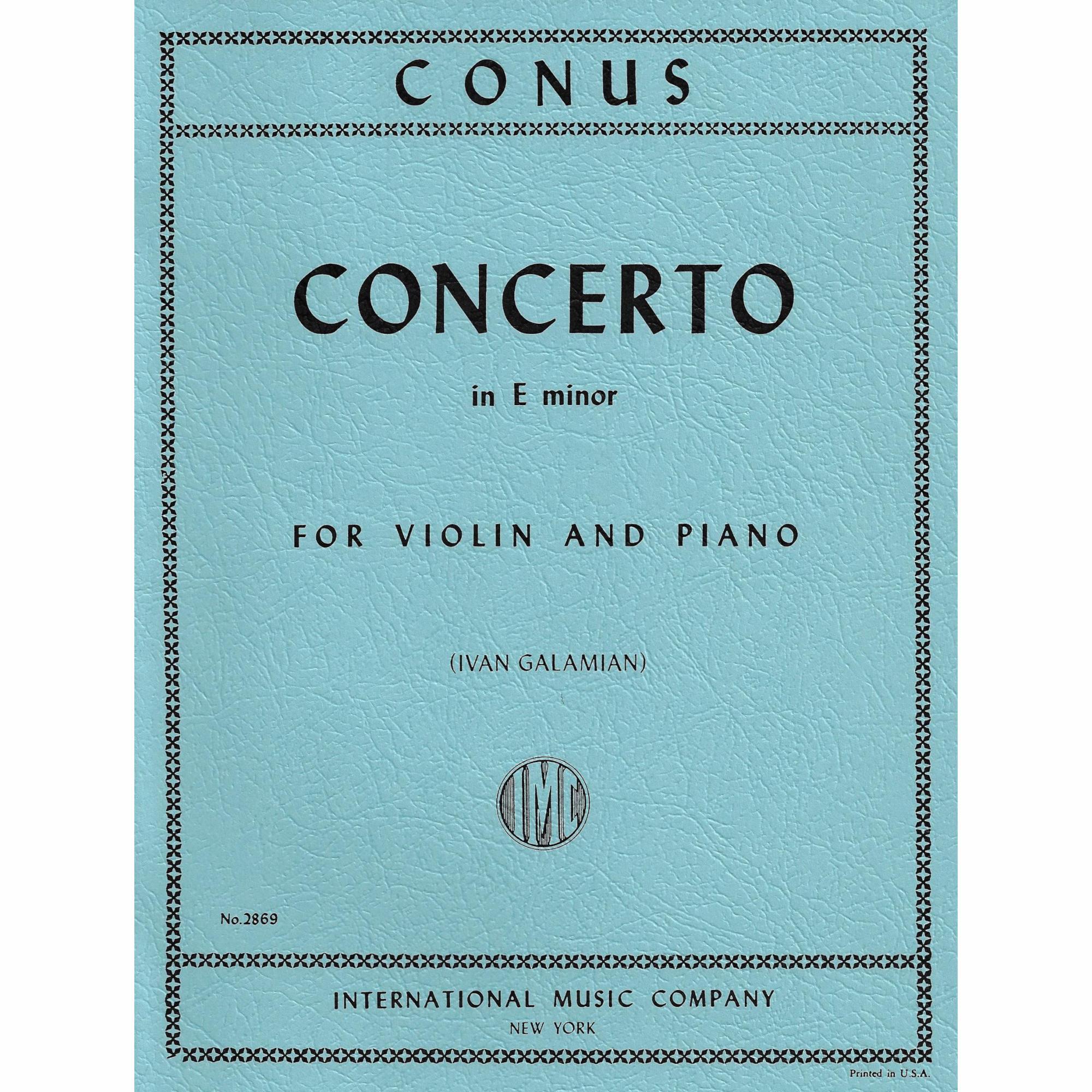 Concerto in E Minor for Violin and Piano
