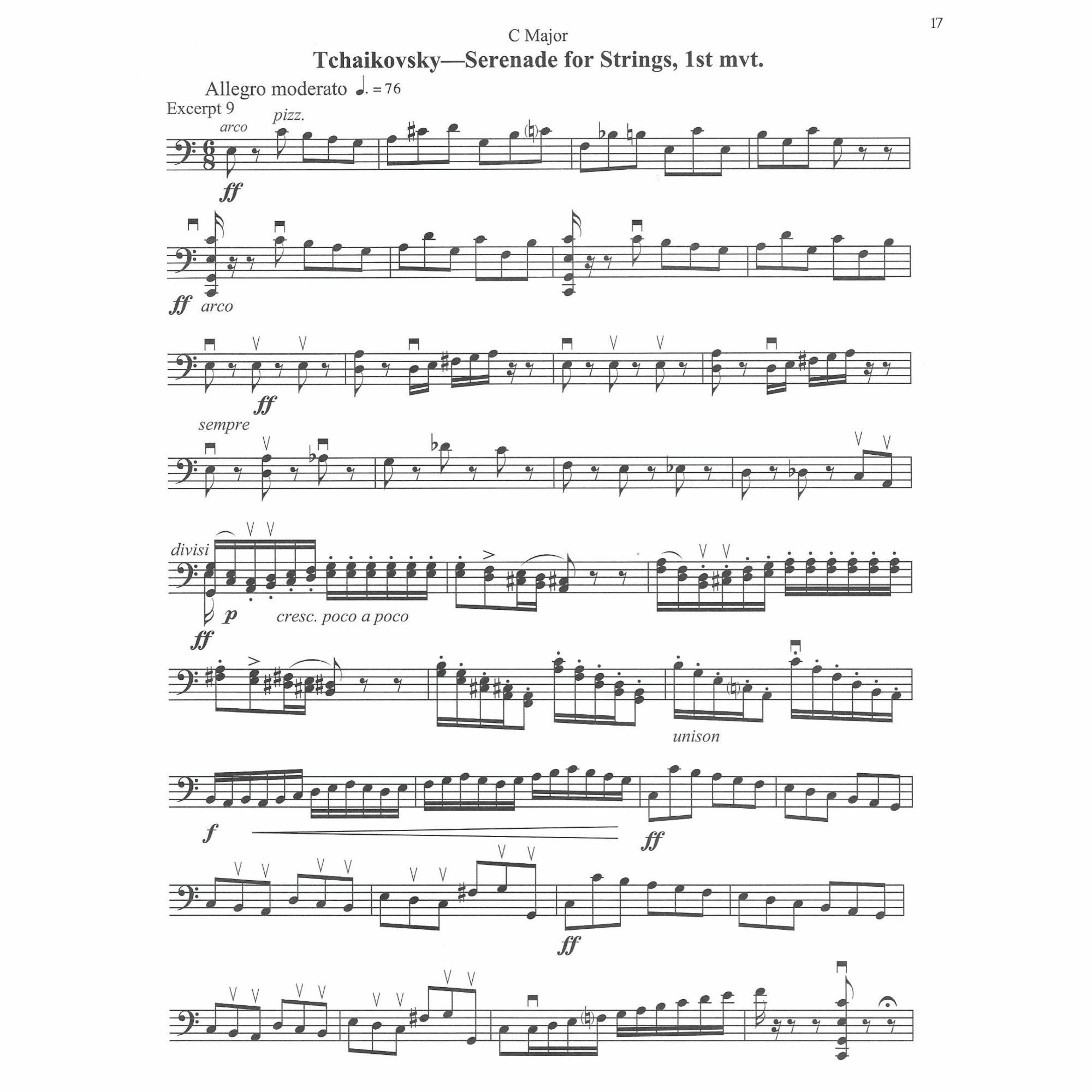 Sample: Cello (Pg. 17)