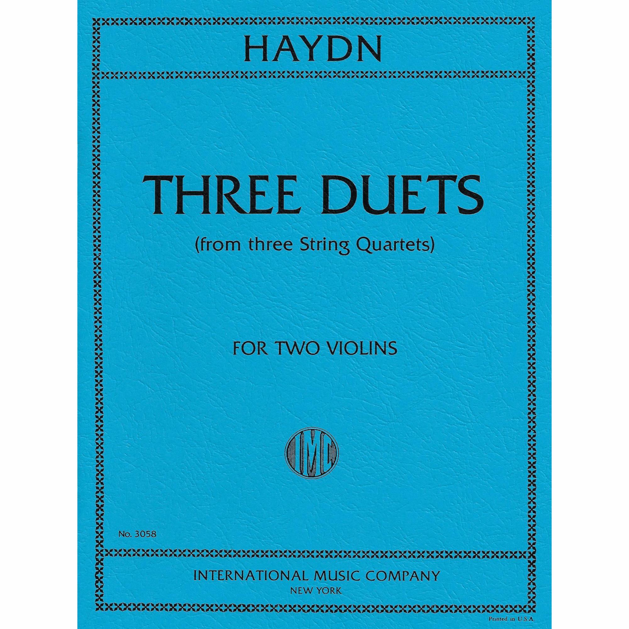 Haydn -- Three Duets, from Three String Quartets for Two Violins