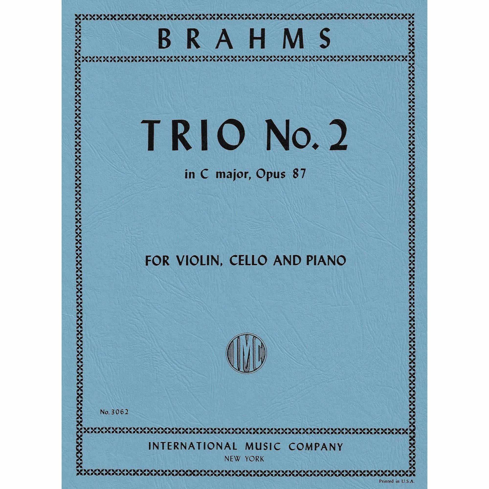 Brahms -- Piano Trio No. 2 in C Major, Op. 87