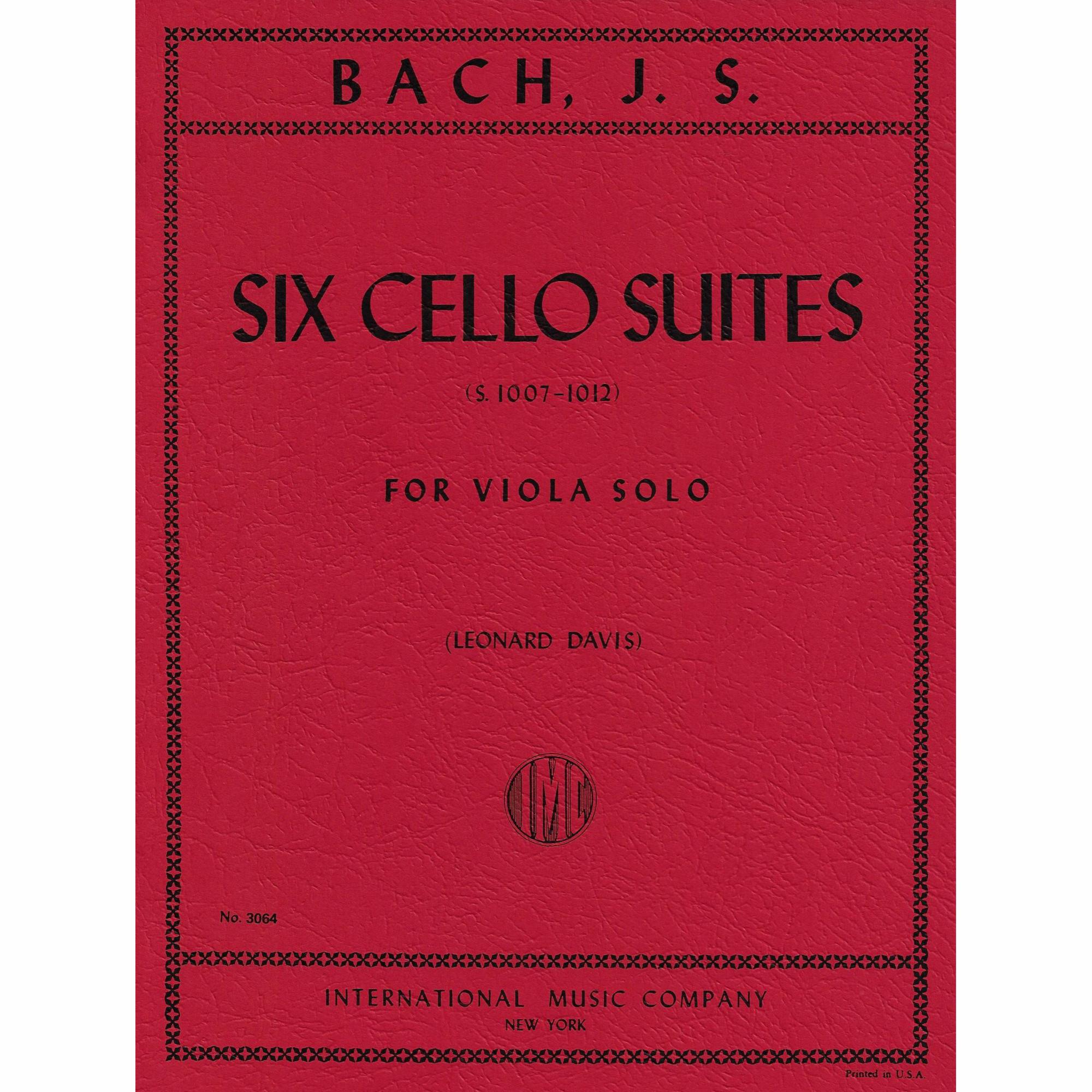 Bach -- Six Cello Suites, S. 1007-1012 for Solo Viola
