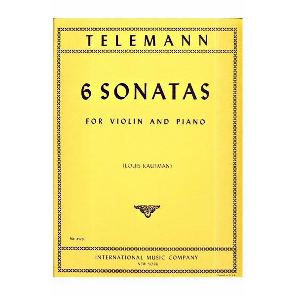 Six Sonatas for Violin and Piano