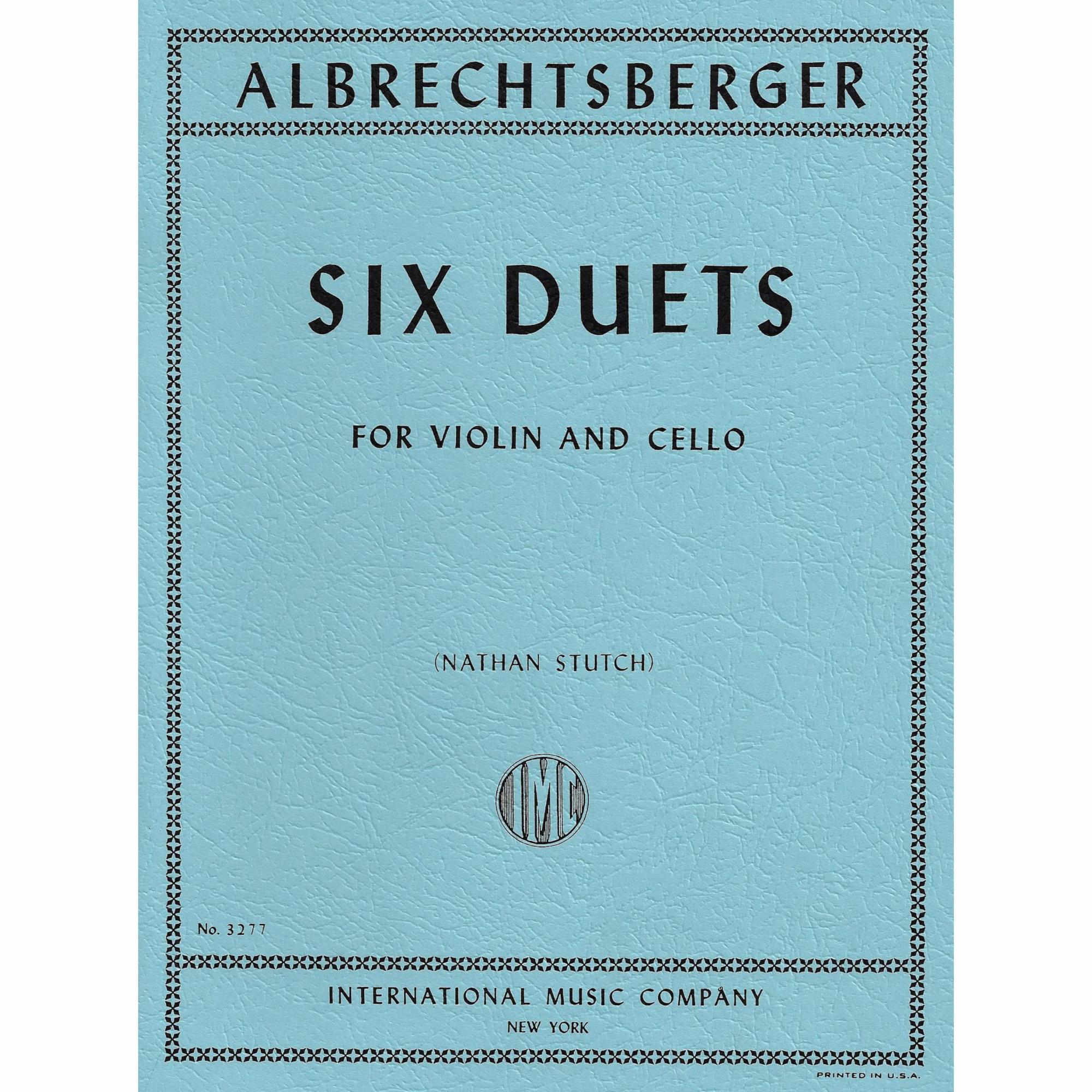Albrechtsberger -- Six Duets for Violin and Cello