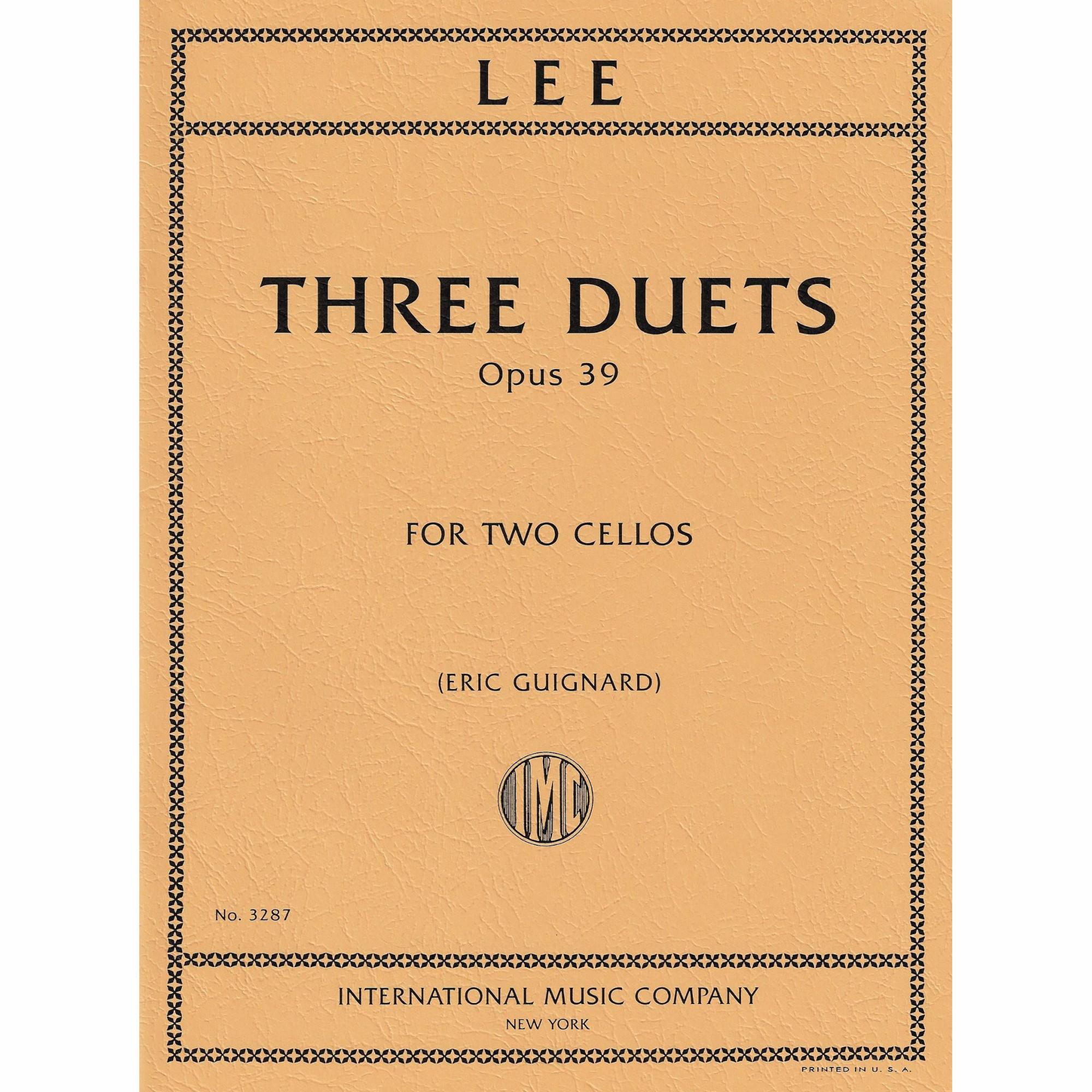 Lee -- Three Duets, Op. 39 for Two Cellos