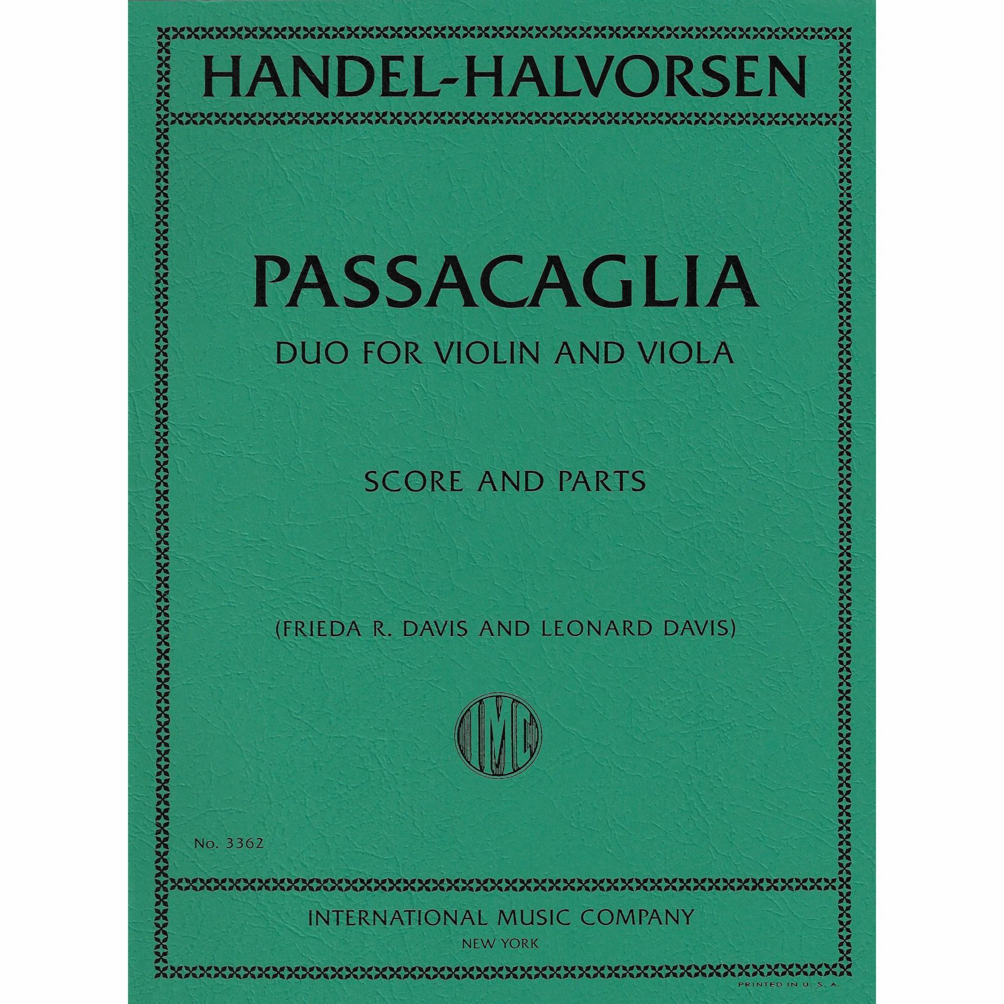 Handel -- Passacaglia for Violin and Viola