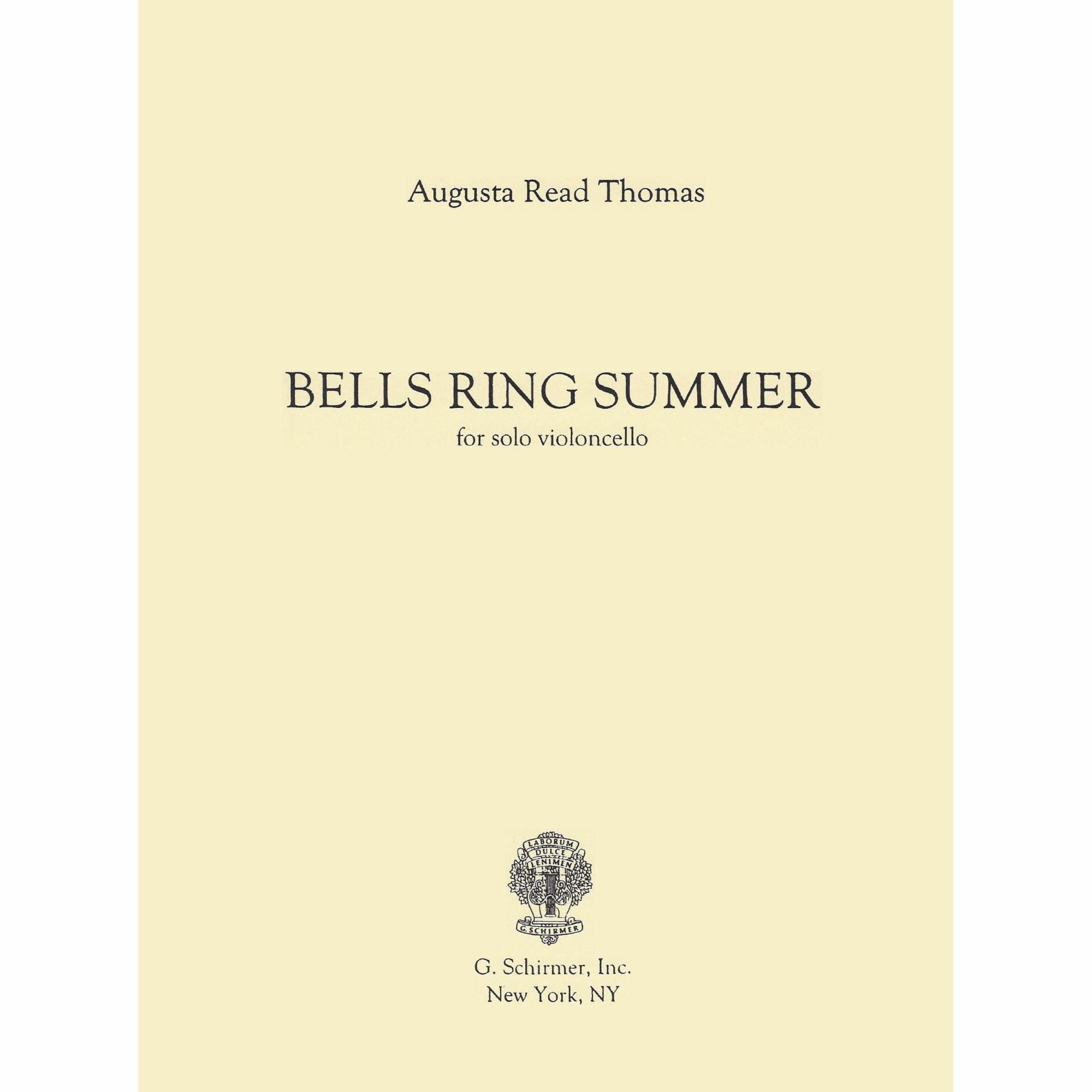 Thomas -- Bells Ring Summer for Solo Cello
