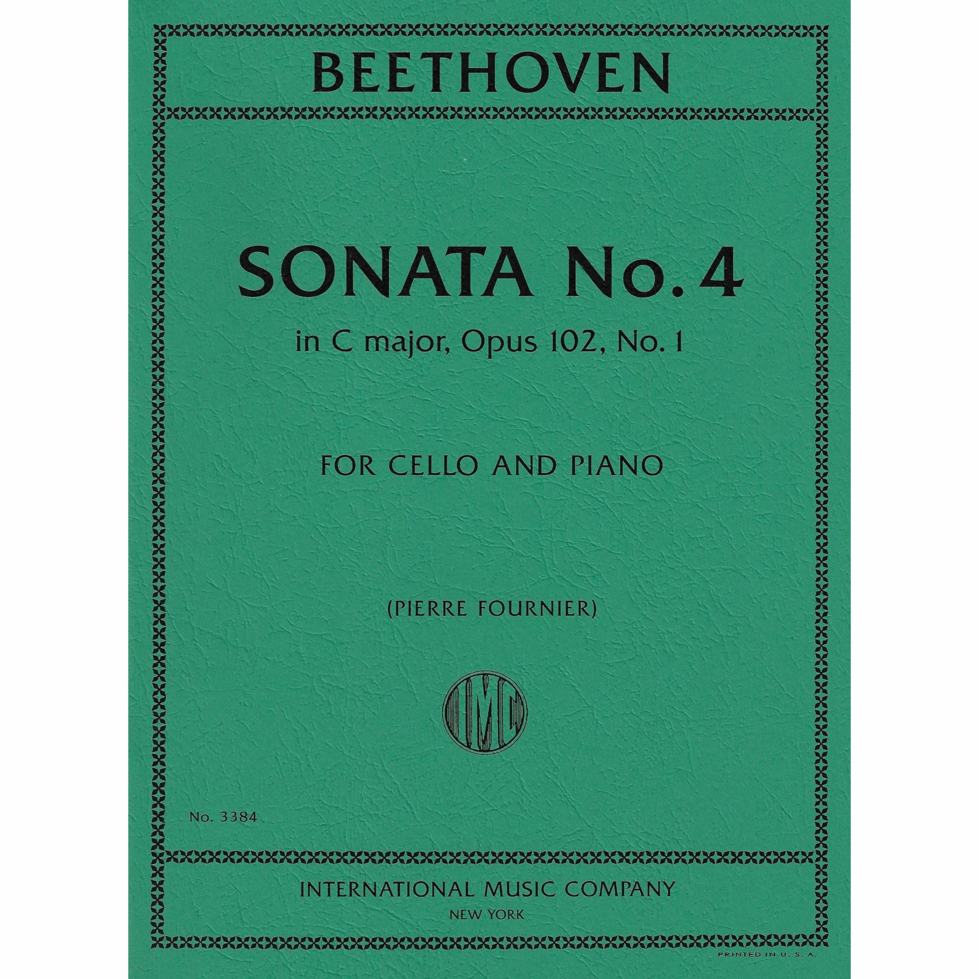 Cello Sonata No. 4 in C Major, Op. 102, No. 1