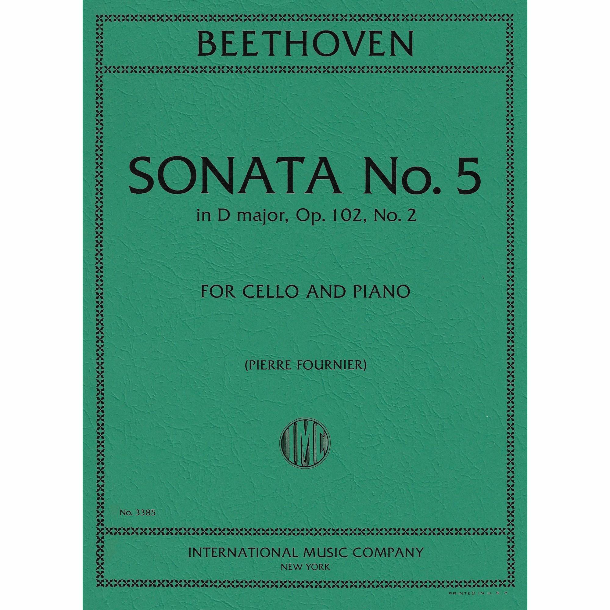 Cello Sonata No. 5 in D Major, Op. 102, No. 2