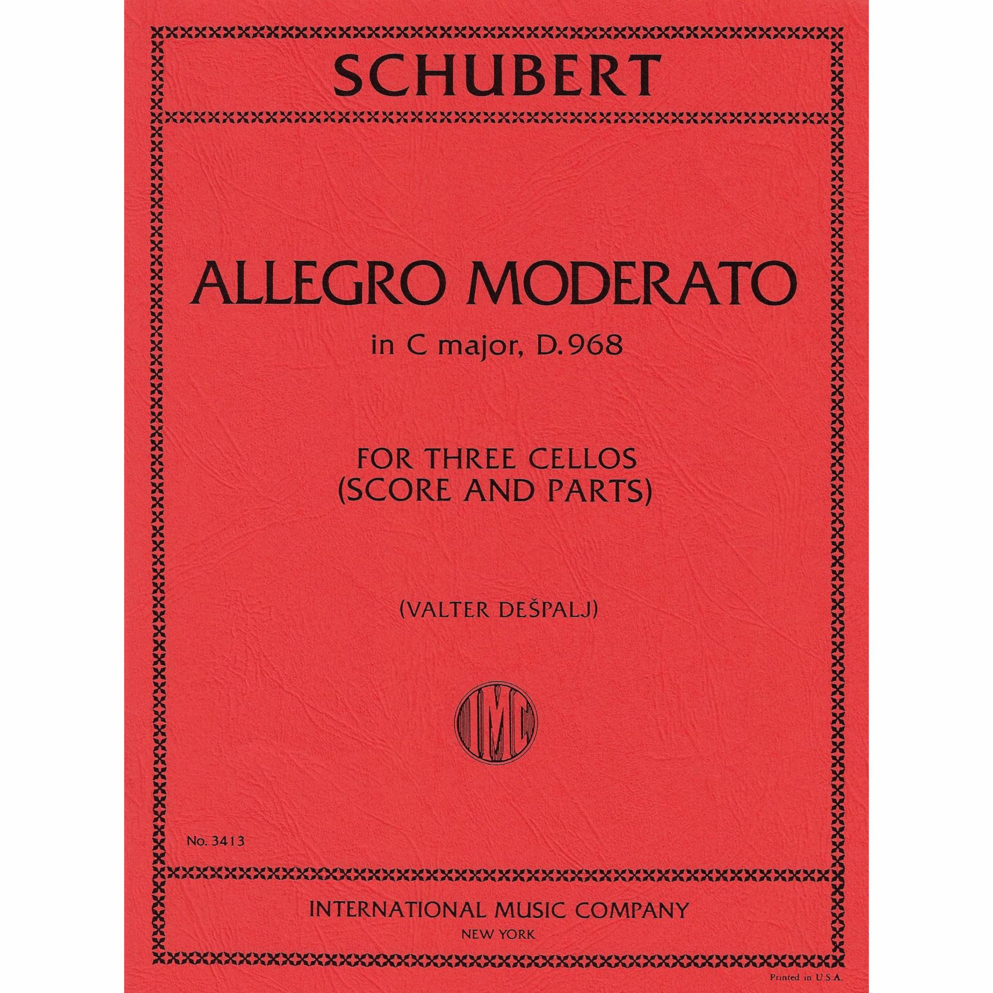 Schubert -- Allegro Moderato in C Major, D. 968 for Three Cellos