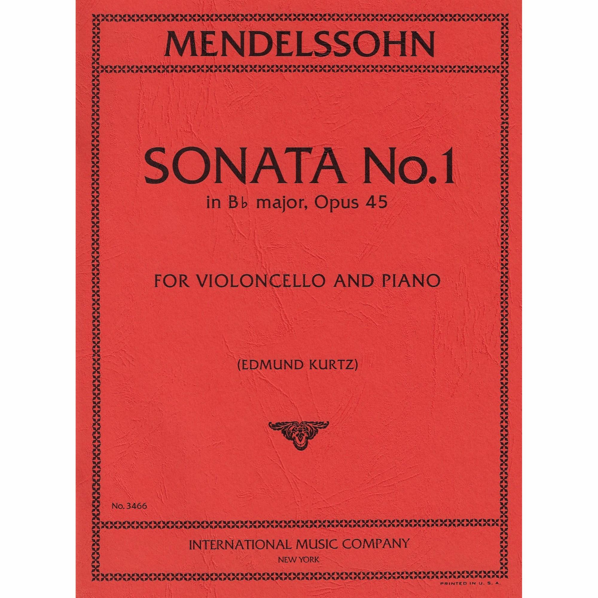 Cello Sonata No. 1 in B-flat Major, Op. 45
