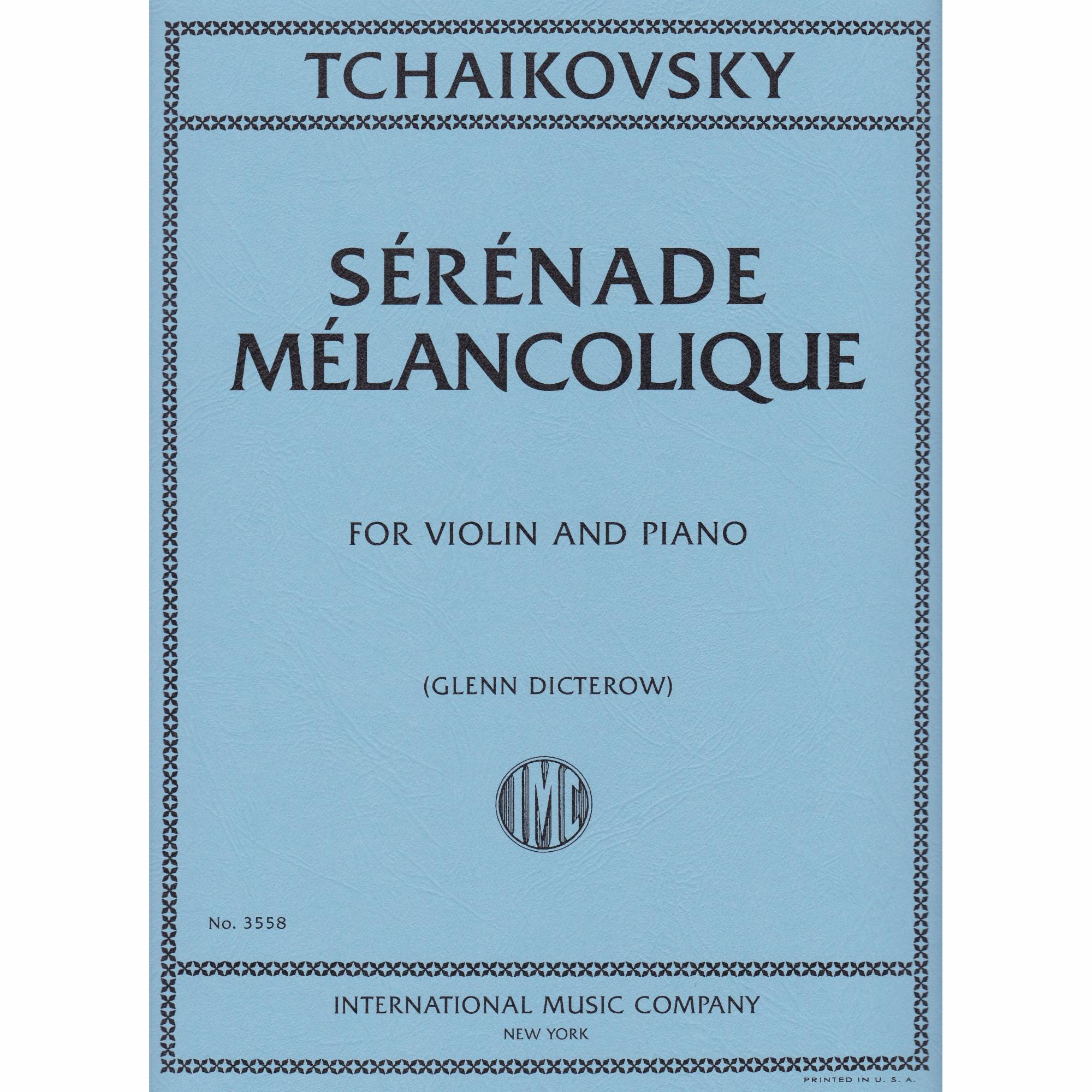 Serenade Melancolique for Violin and Piano, Op. 26