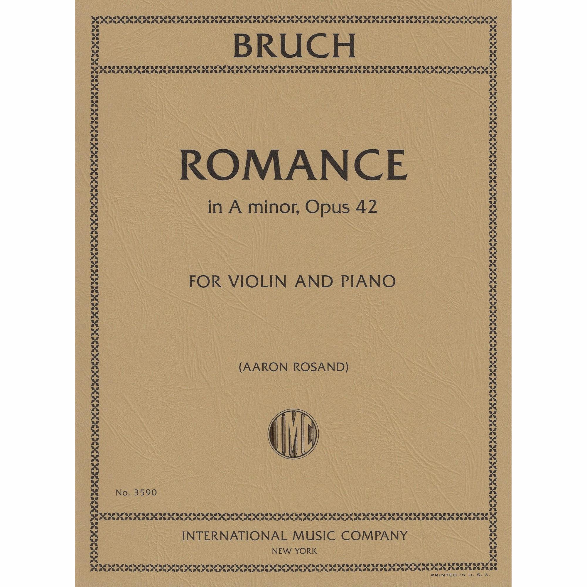 Bruch -- Romance in A Minor, Op. 42 for Violin and Piano