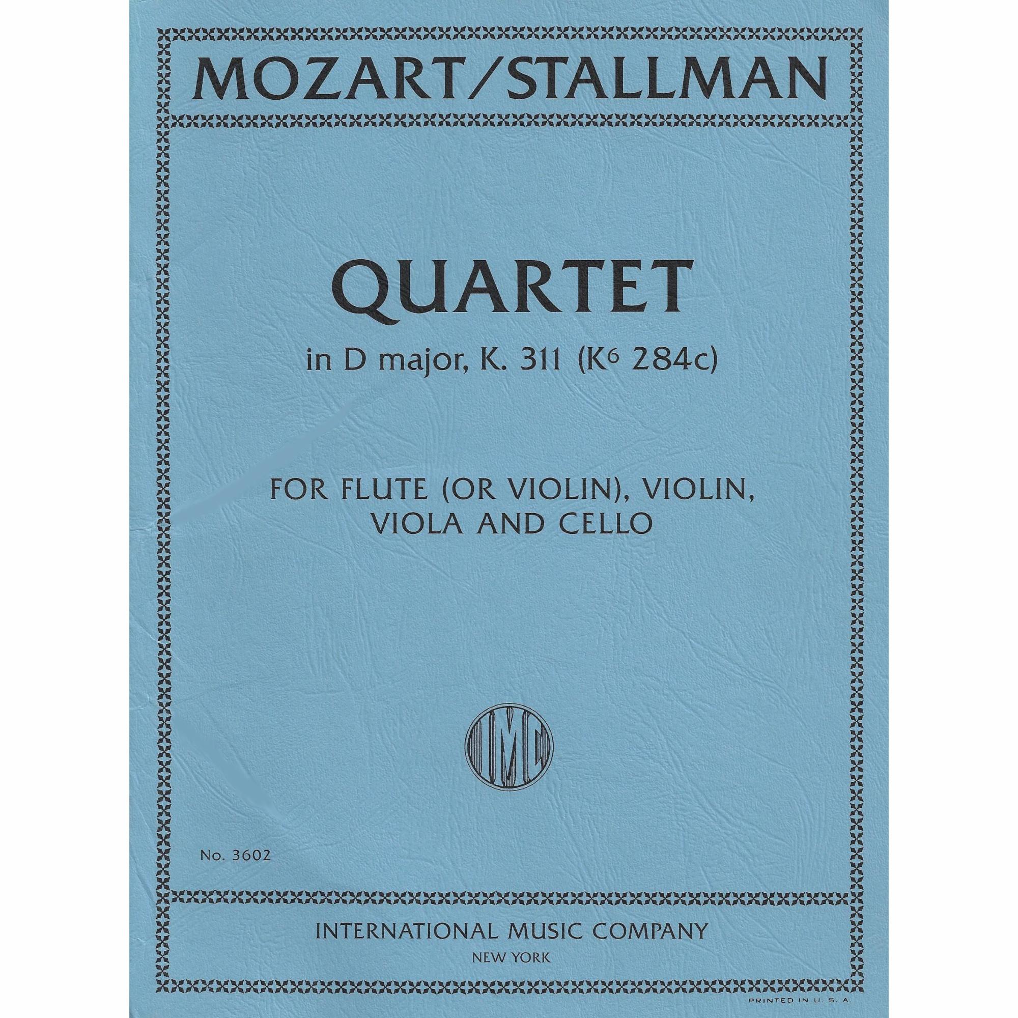 Mozart -- Piano Sonata No. 9 in D Major, K. 311, arr. String Quartet
