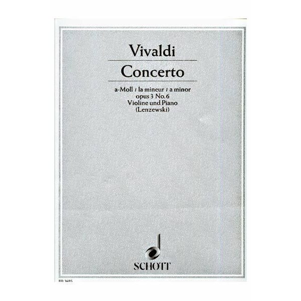 Concerto in A Minor, Op.3, No.6 for Violin