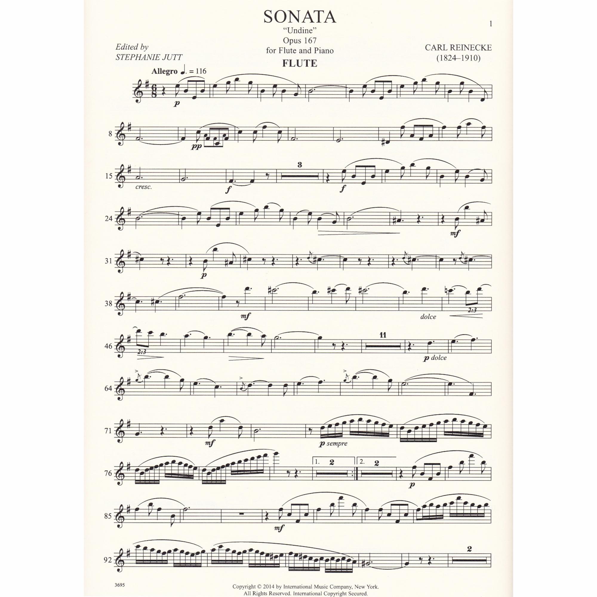 Flute Sonata in E Minor, Op. 167