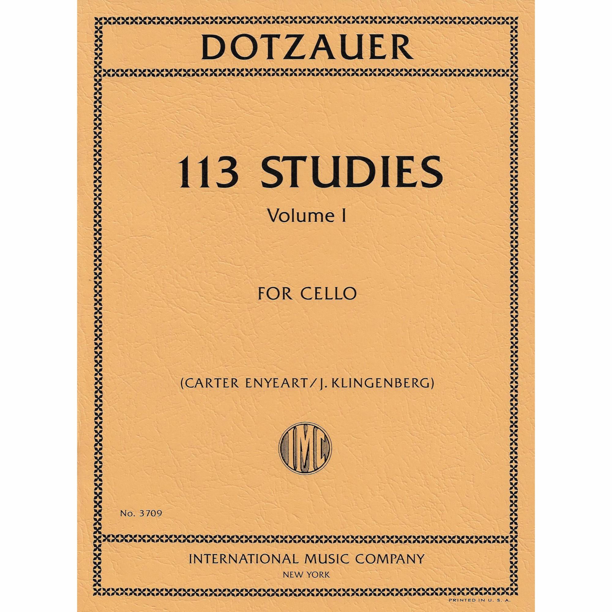 Dotzauer -- 113 Studies, Vols. I-IV for Cello