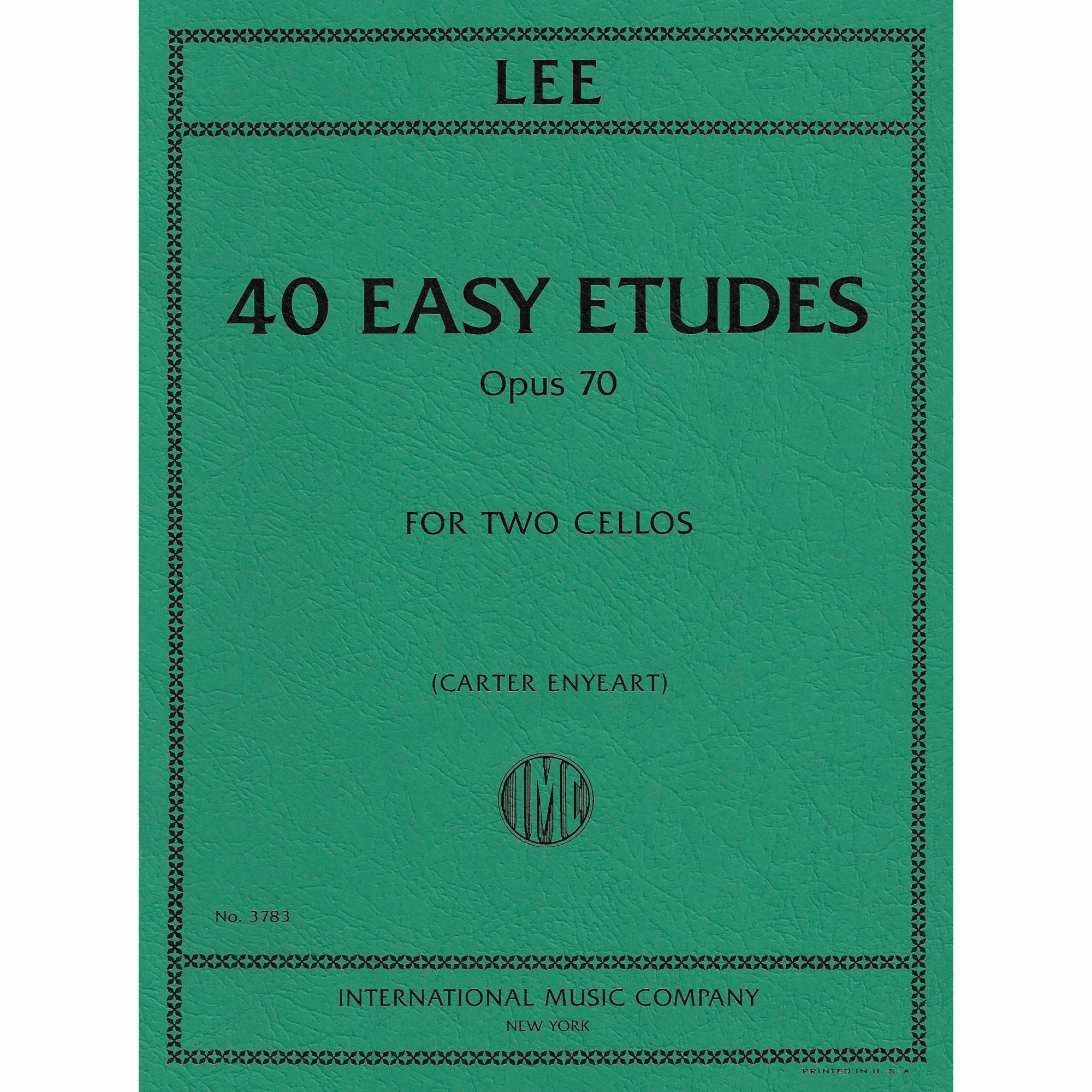 Lee -- 40 Easy Etudes, Op. 70 for Two Cellos