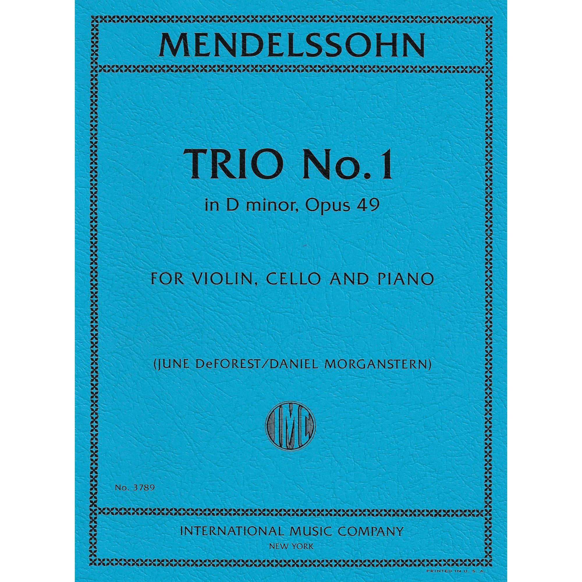 Mendelssohn -- Trio No. 1 in D Minor, Op. 49 for Violin, Cello, and Piano