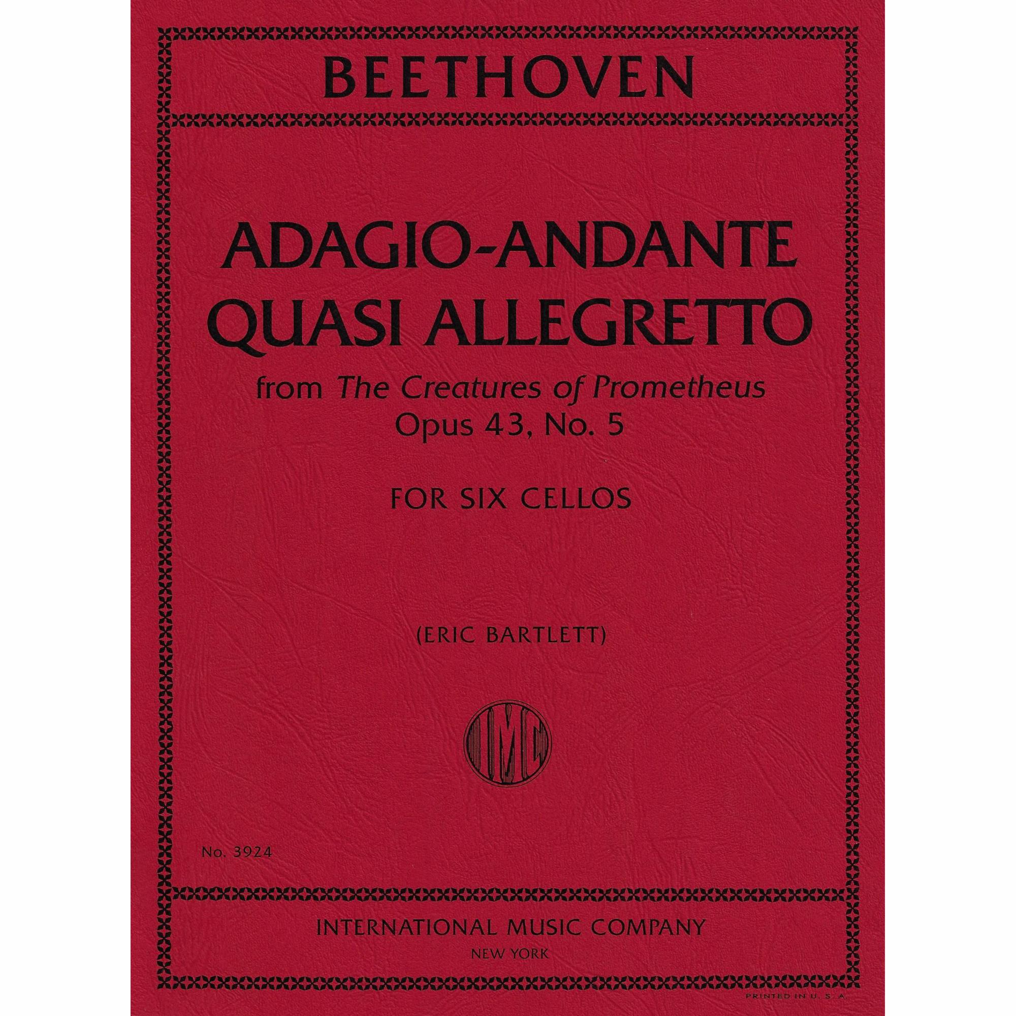 Beethoven -- Adagio-Andante quasi allegretto, from Creatures of Prometheus, Op. 43 for Six Cellos