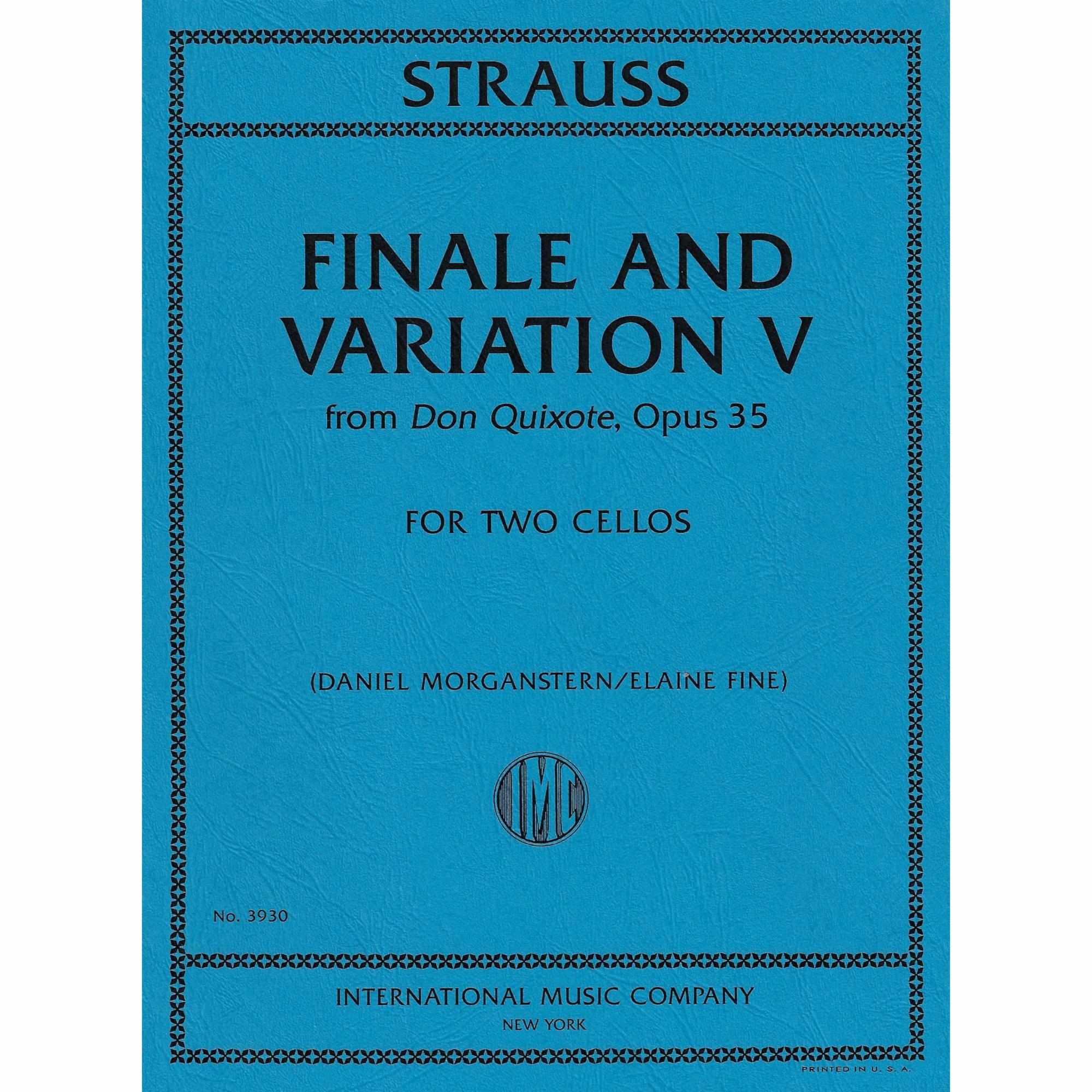 Strauss -- Finale and Variation V, from Don Quixote for Two Cellos