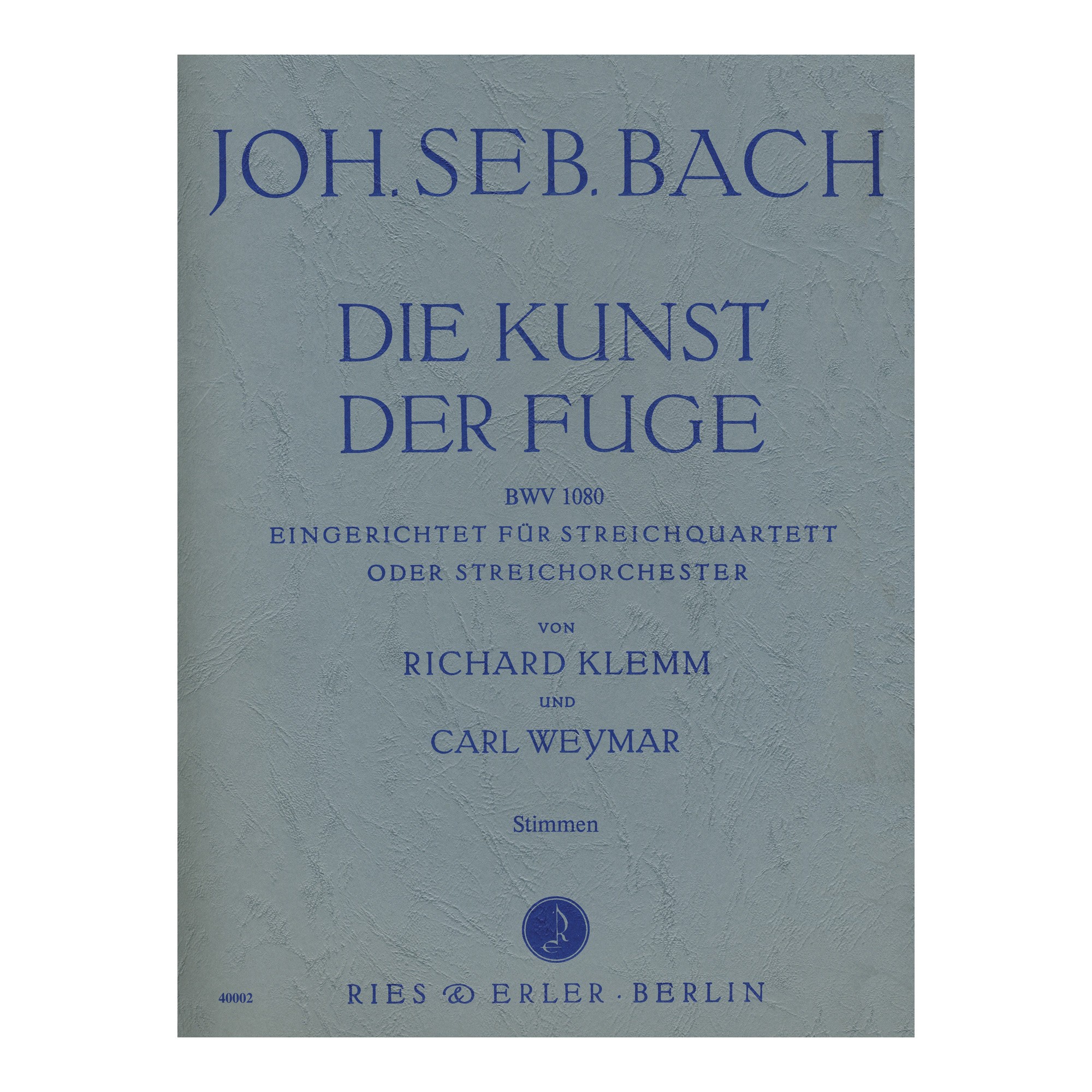 The Art of the Fugue BWV1080 for String Quartet