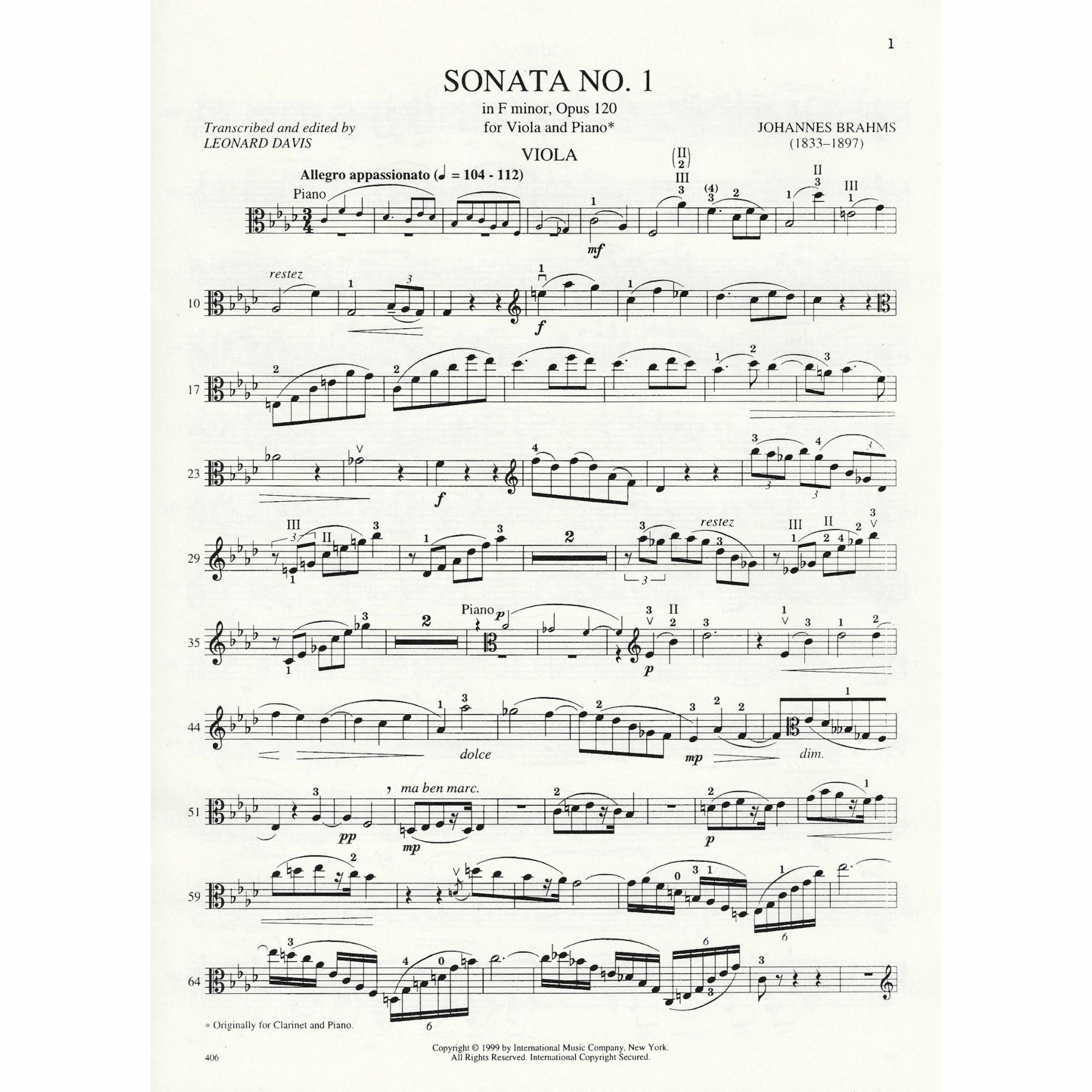 Sample: Viola Part