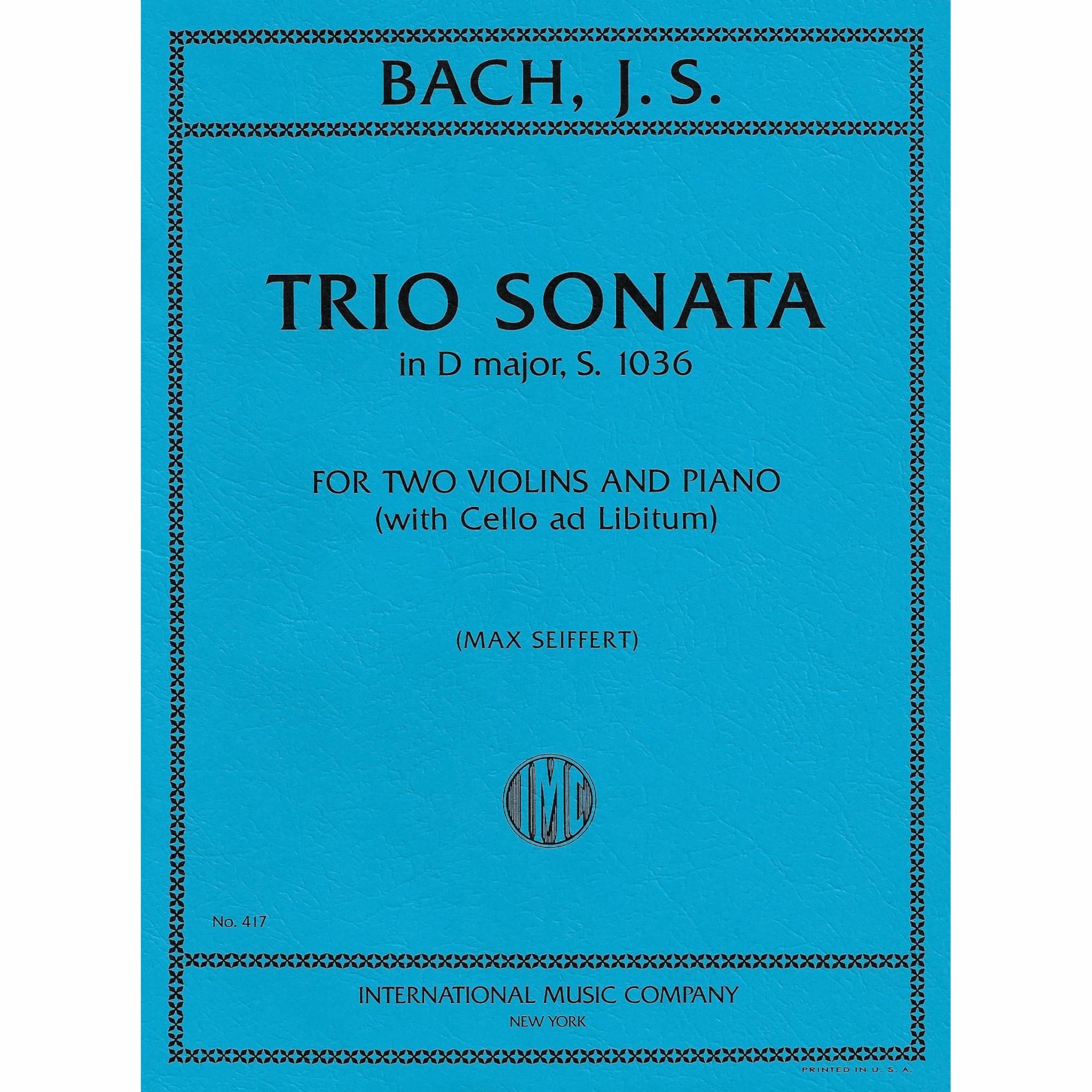 Bach -- Trio Sonata in D Major, S. 1036 for Two Violins and Piano