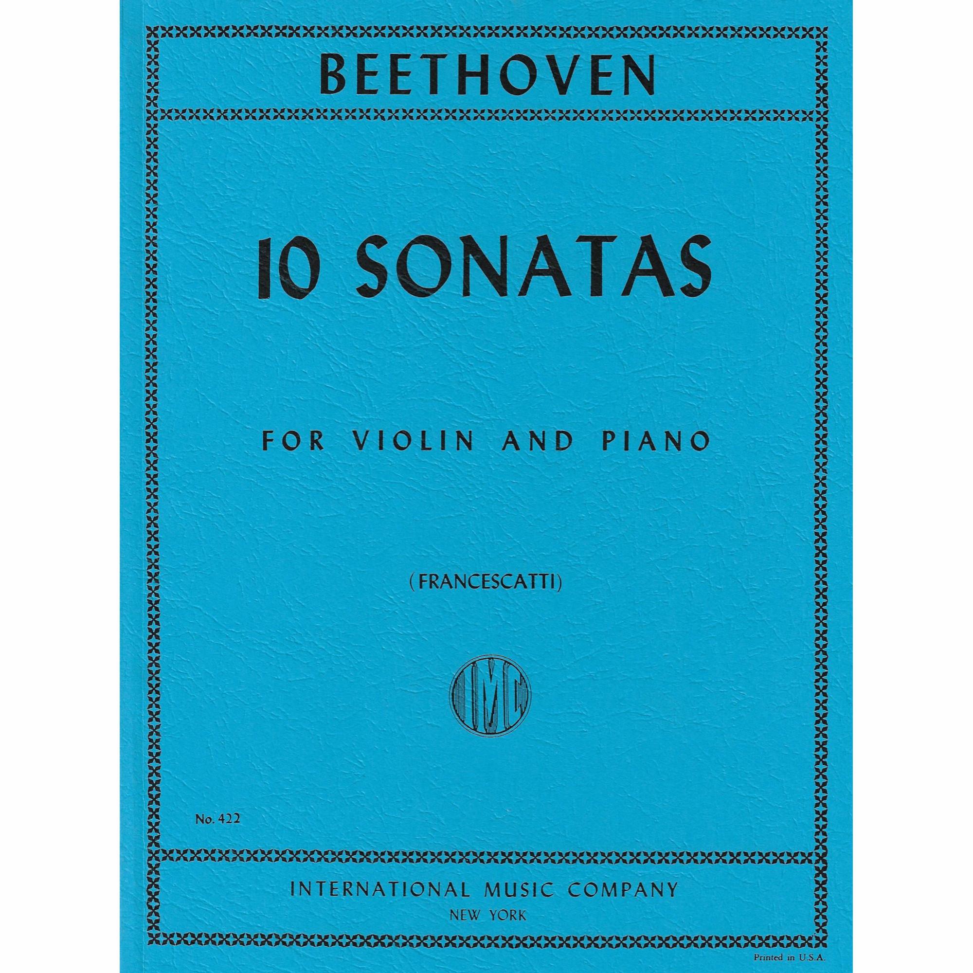 Beethoven -- 10 Sonatas for Violin and Piano