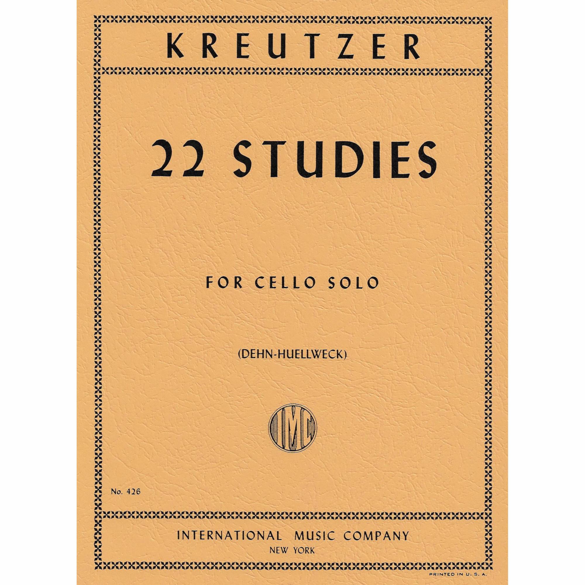 Kreutzer -- 22 Studies for Cello