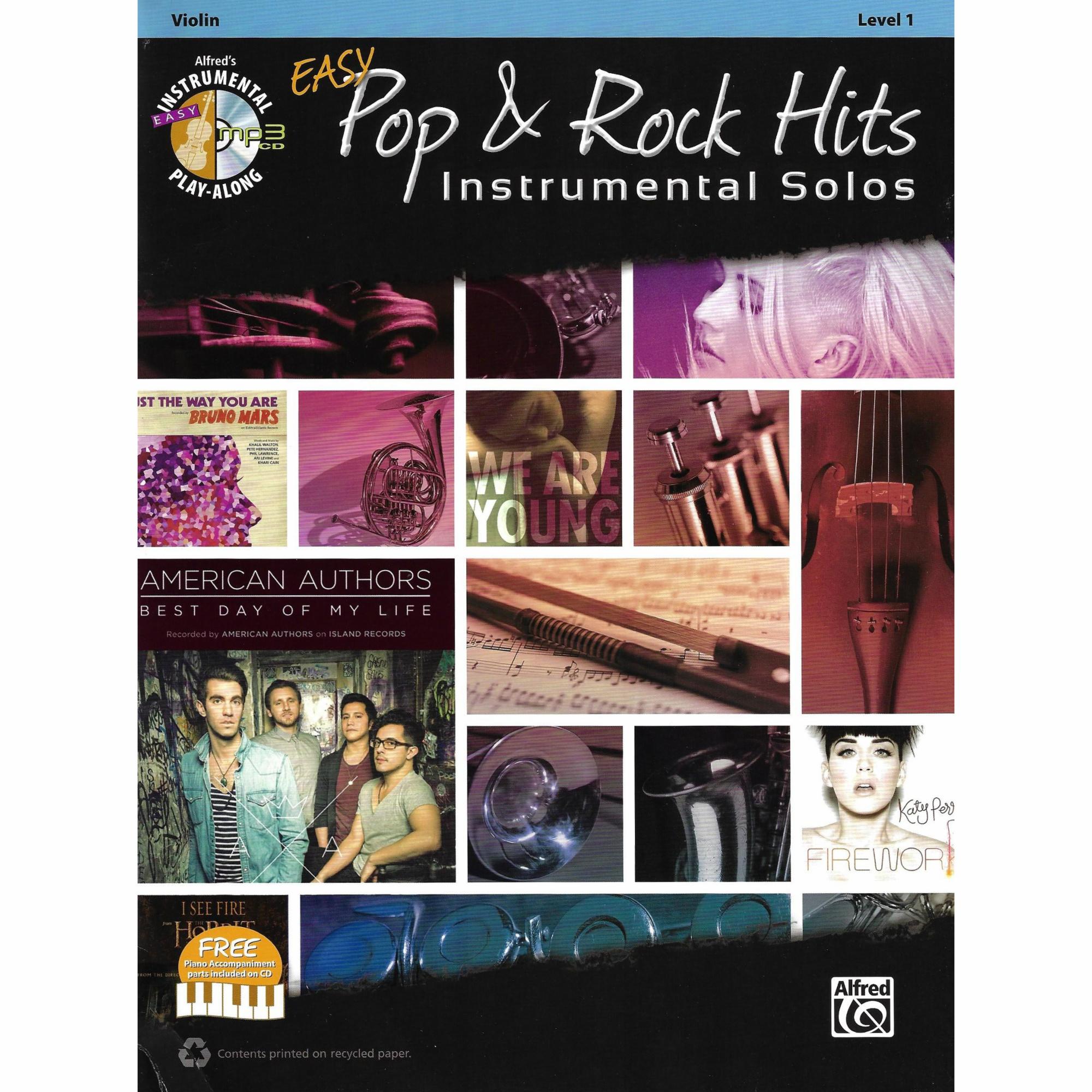 Easy Pop & Rock Hits for Violin, Viola, or Cello and Piano