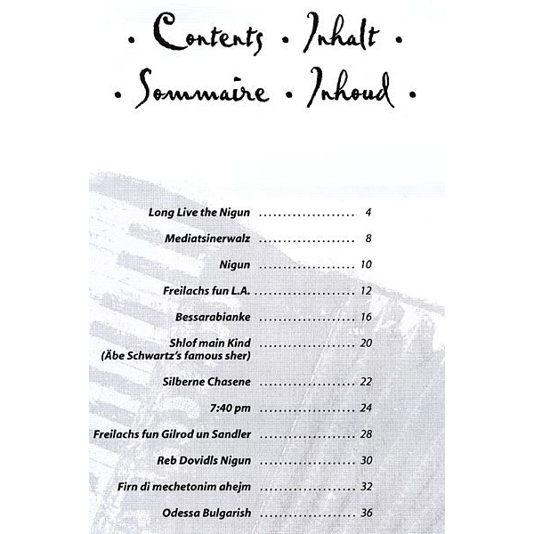 Table Of Contents