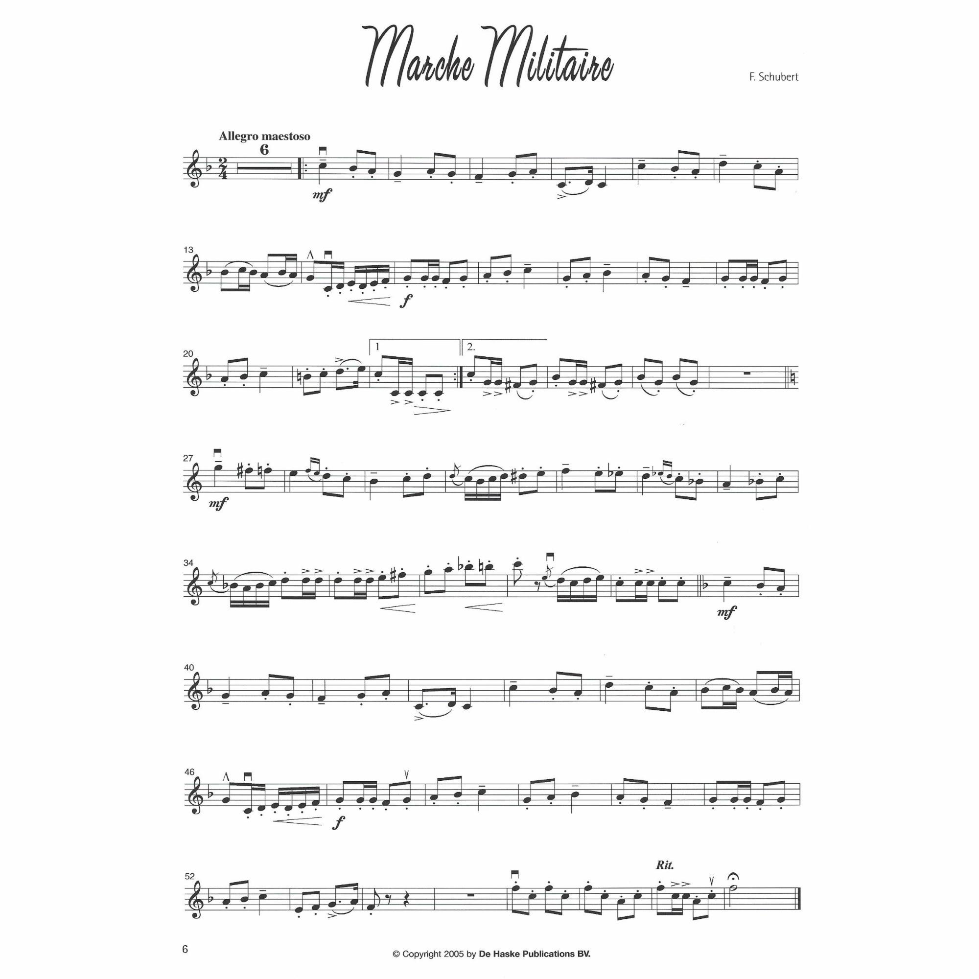 Sample: Violin I (Pg. 6)