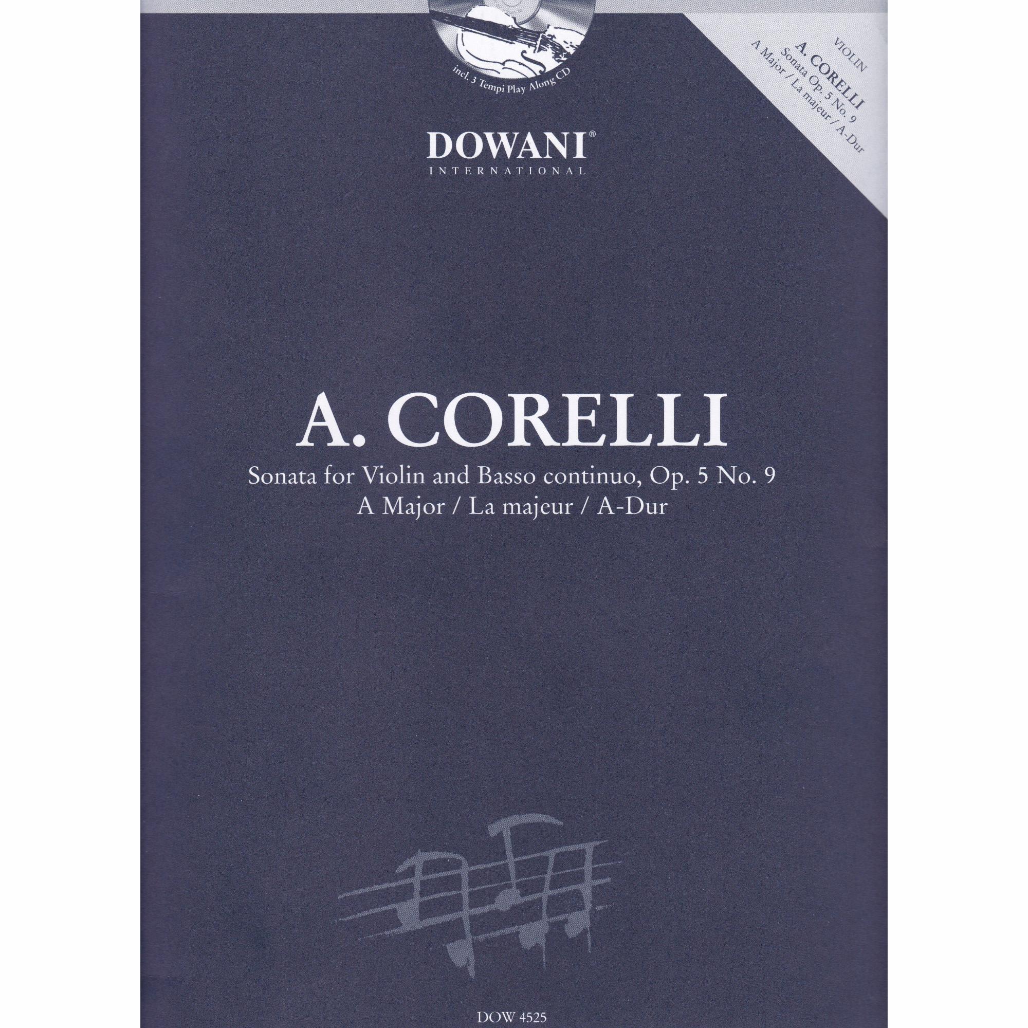 Violin Sonata in A Major, Op. 5, No. 9 (w/ acc. on CD)