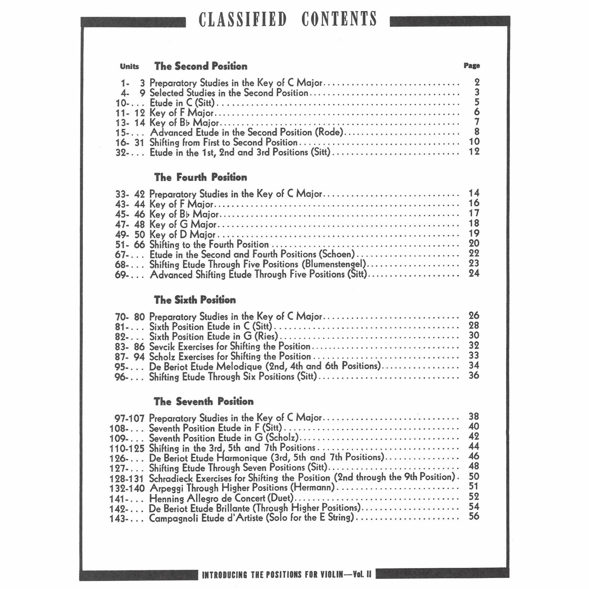 Vol. II, Contents