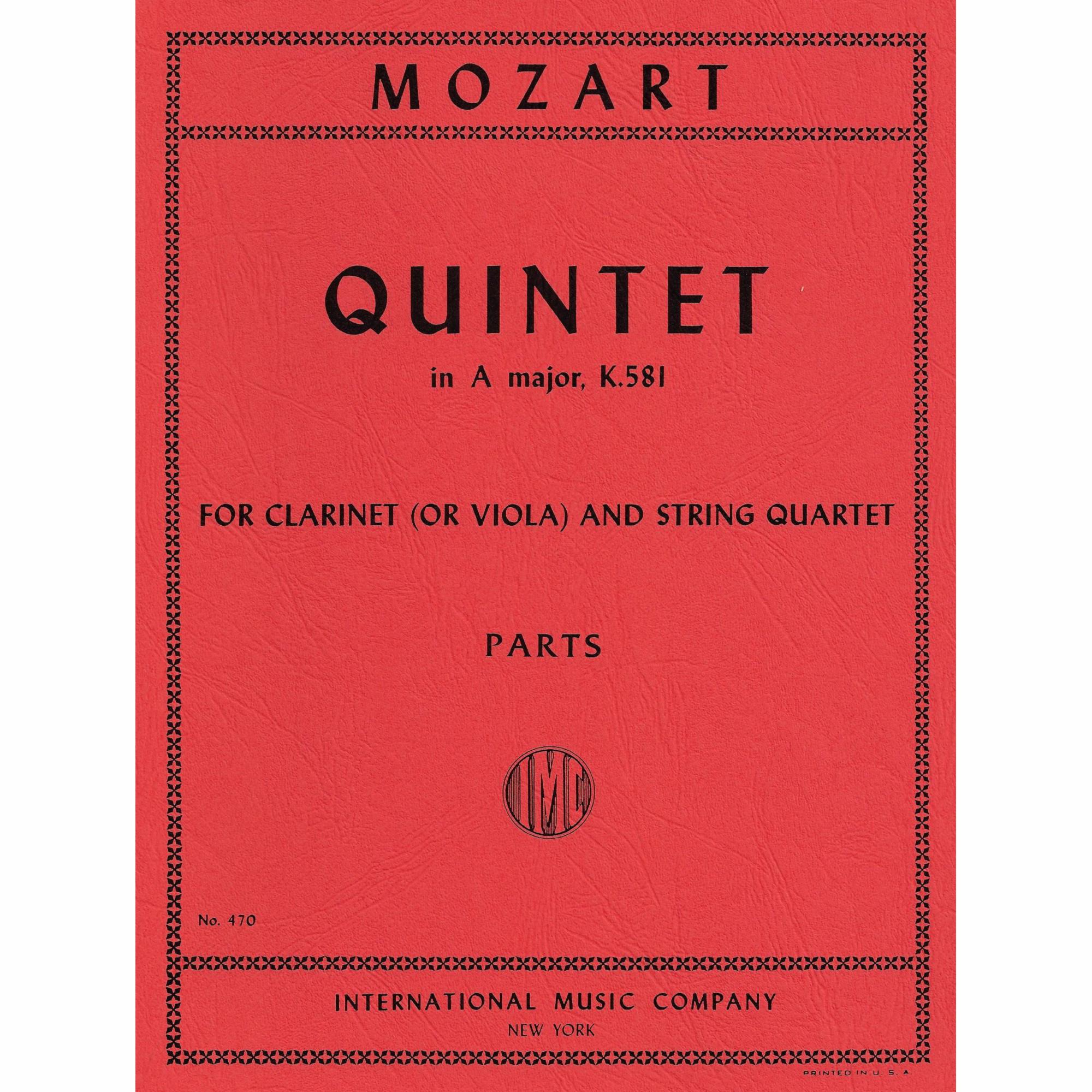 Mozart -- Clarinet Quintet in A Major, K. 581