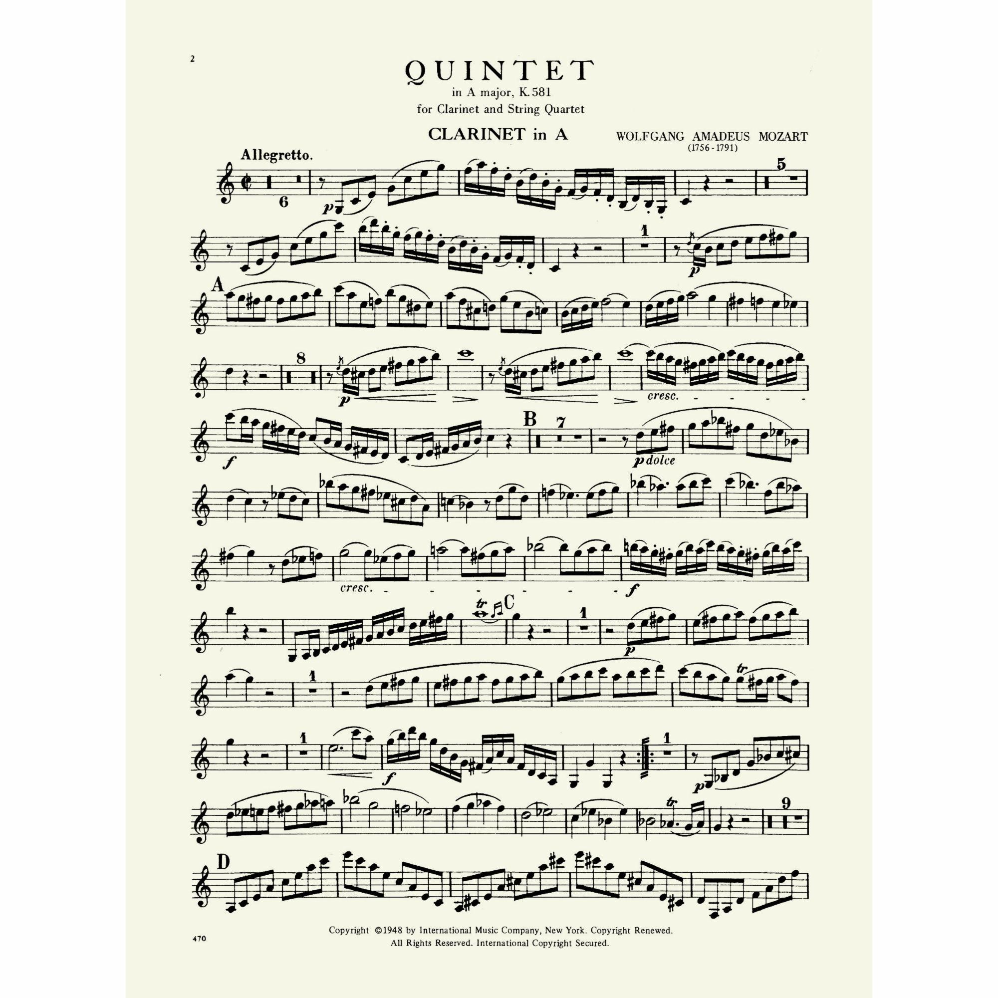 Sample: Clarinet (Pg. 2)