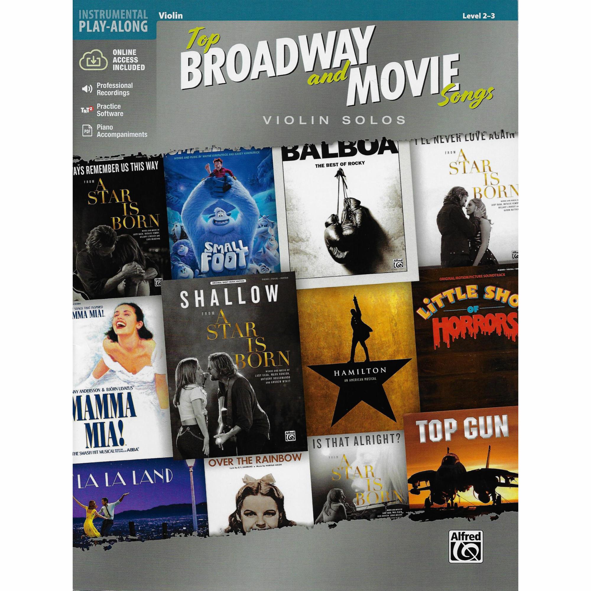 Top Broadway and Movie Songs for Violin, Viola, or Cello and Piano