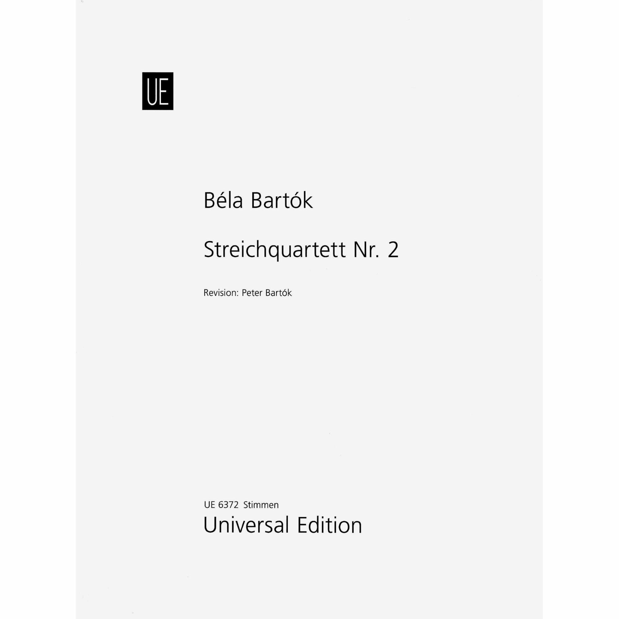 Bartok -- String Quartet No. 2