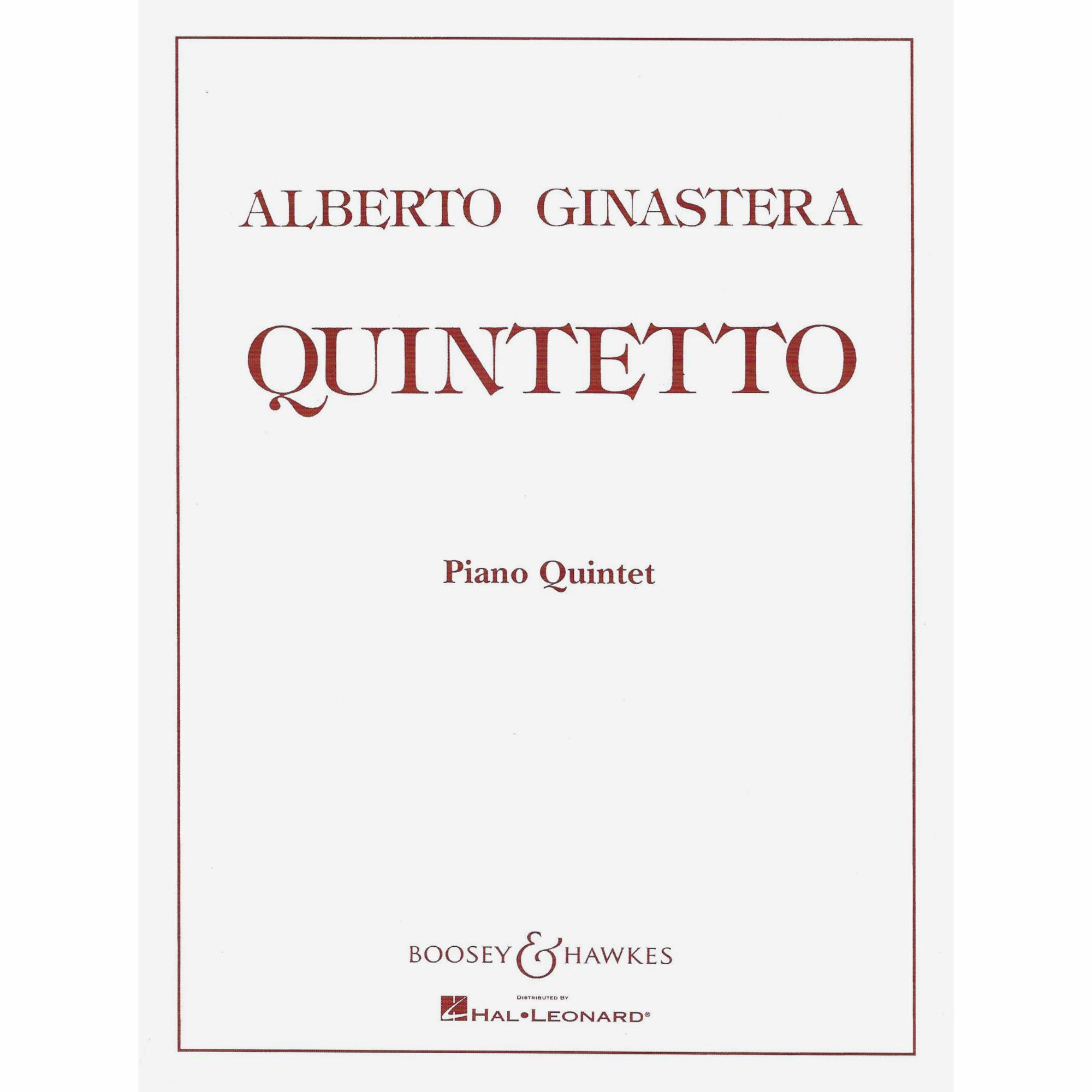 Ginastera -- Piano Quintet