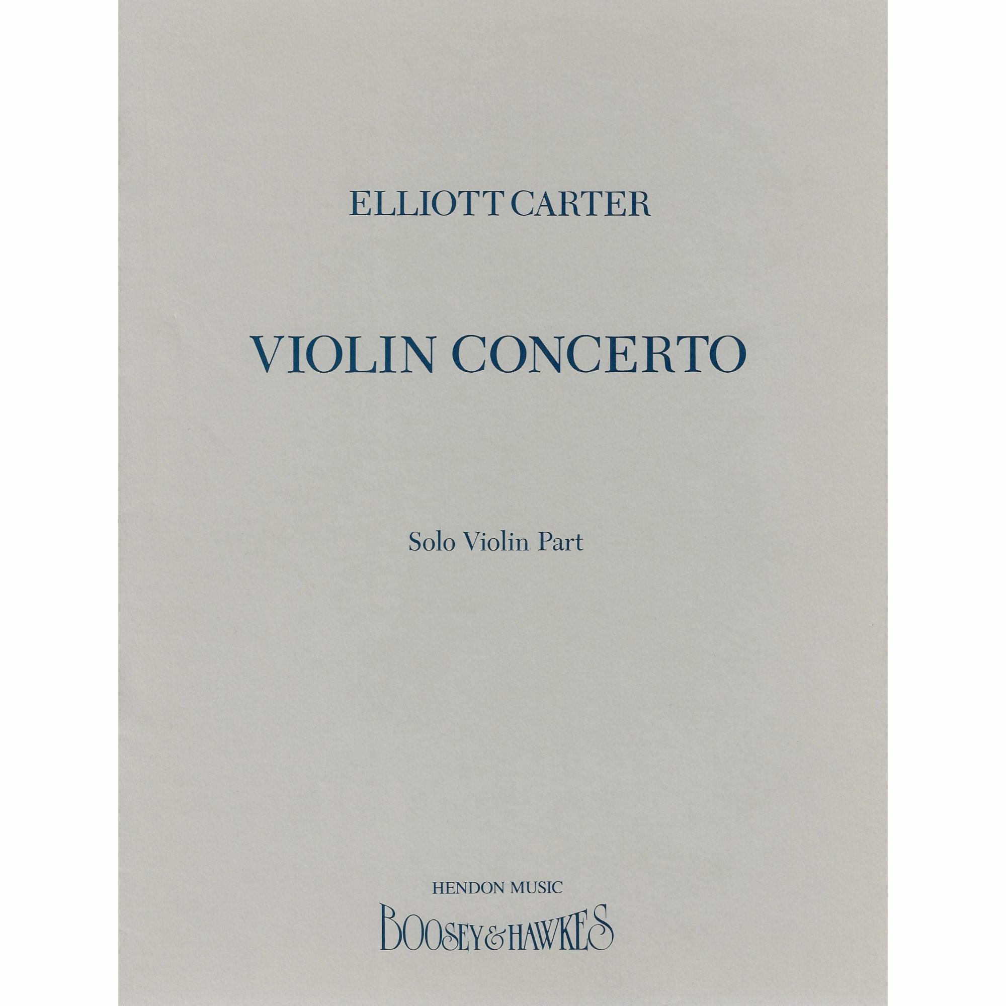 Carter -- Violin Concerto: Solo Violin Part