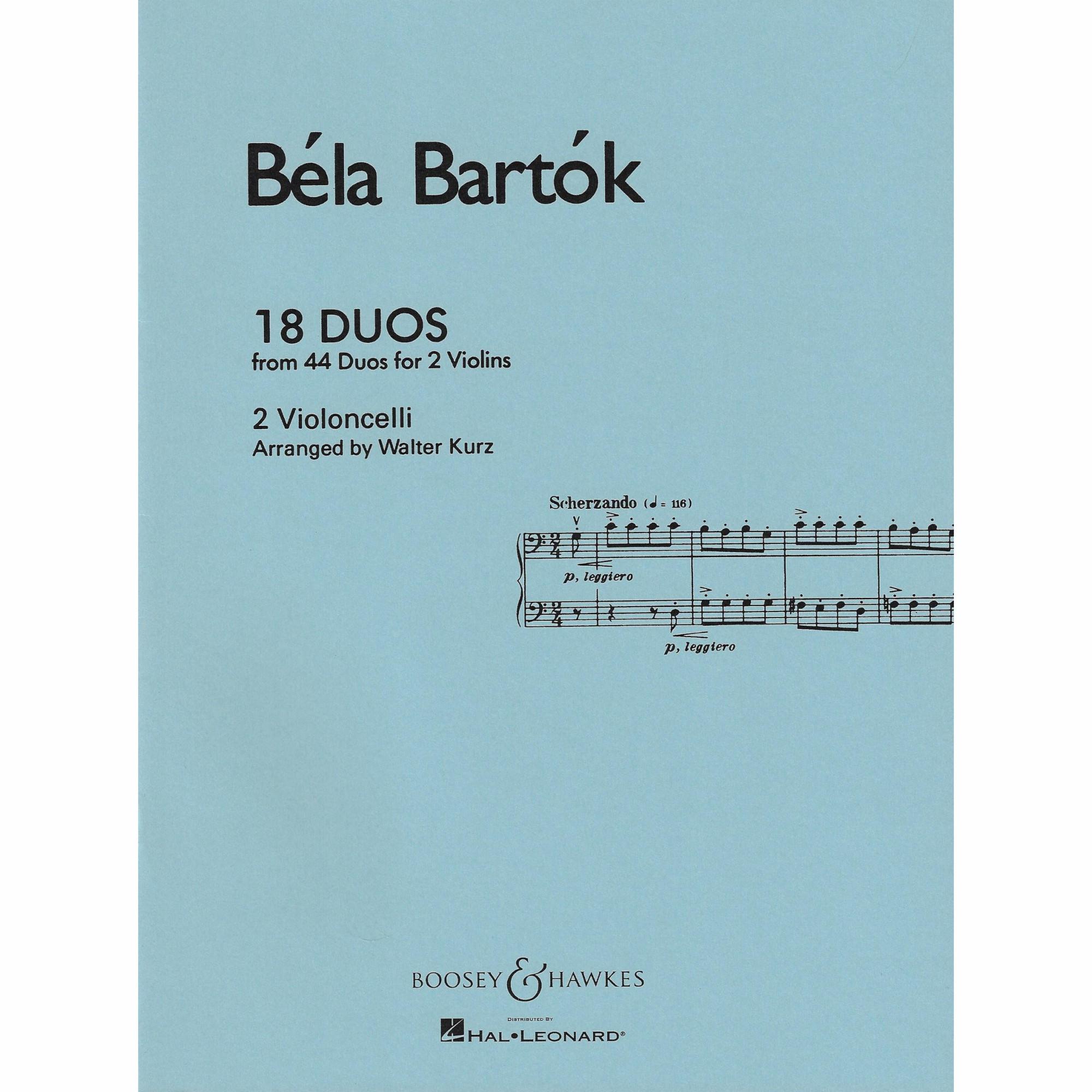 Bartok -- 18 Duos for Two Cellos
