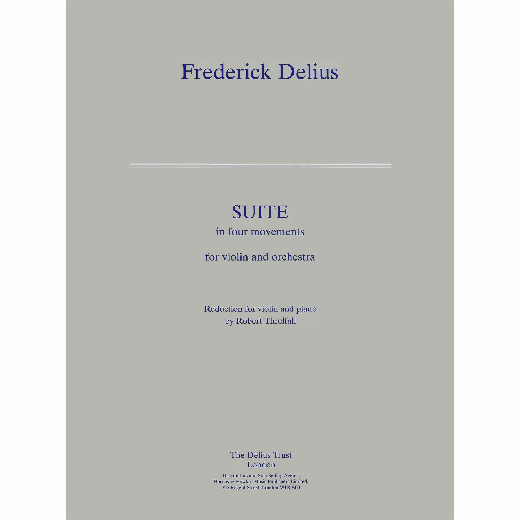 Delius -- Suite in Four Movements for Violin and Piano
