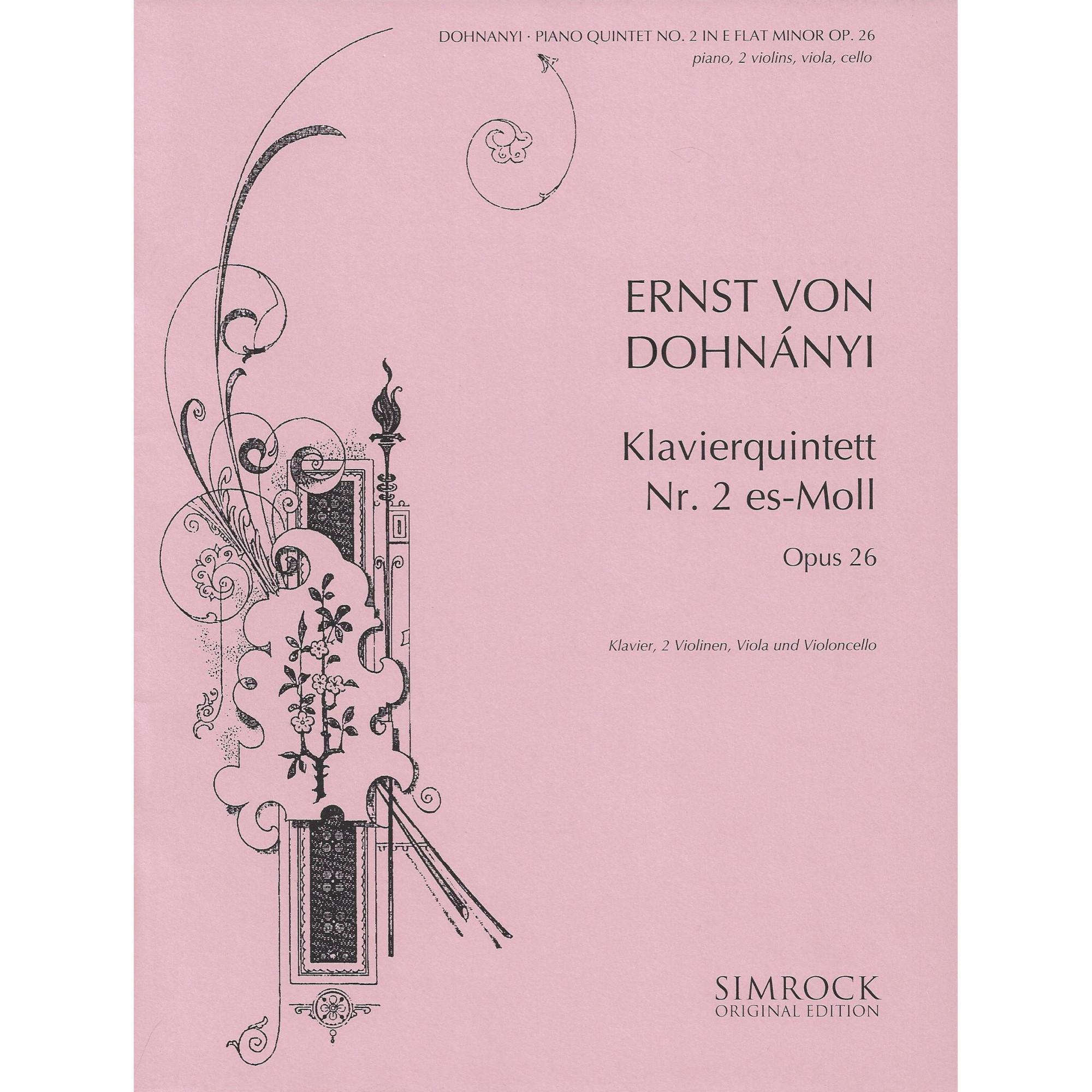 Dohnanyi -- Piano Quintet No. 2 in E-flat Minor, Op. 26