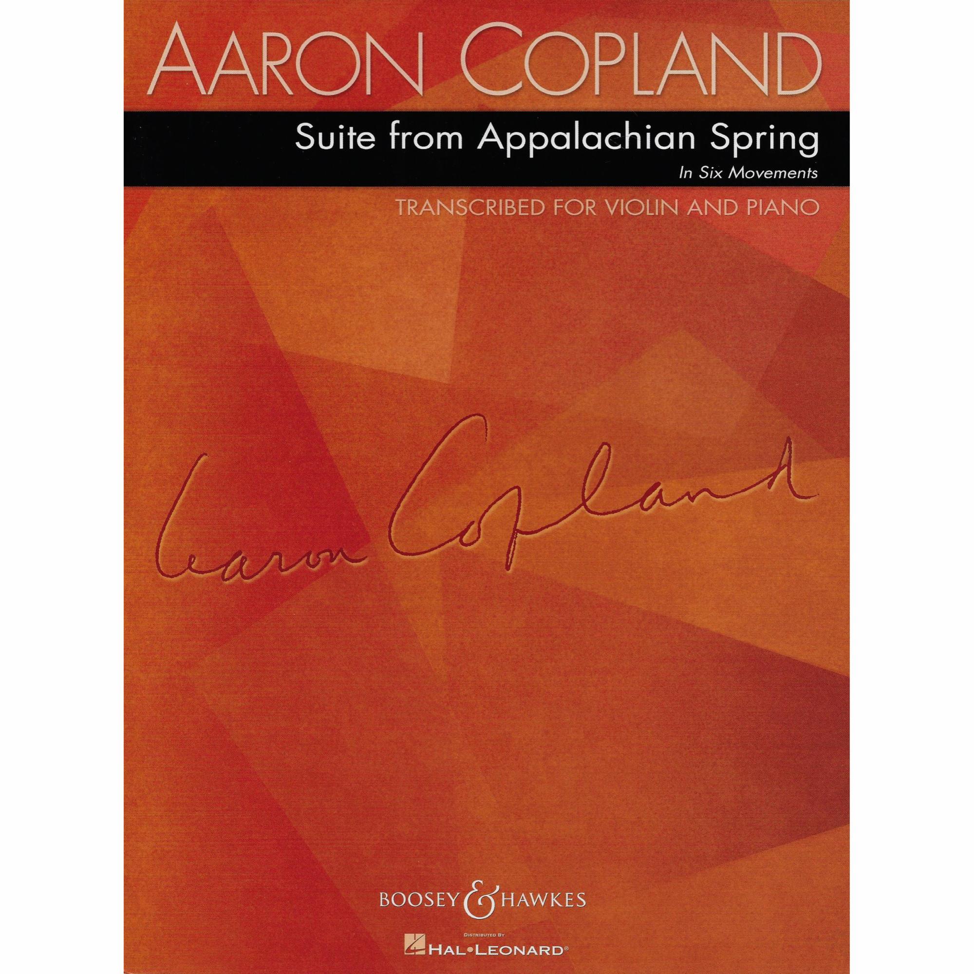 Copland -- Suite from Appalachian Spring for Violin and Piano