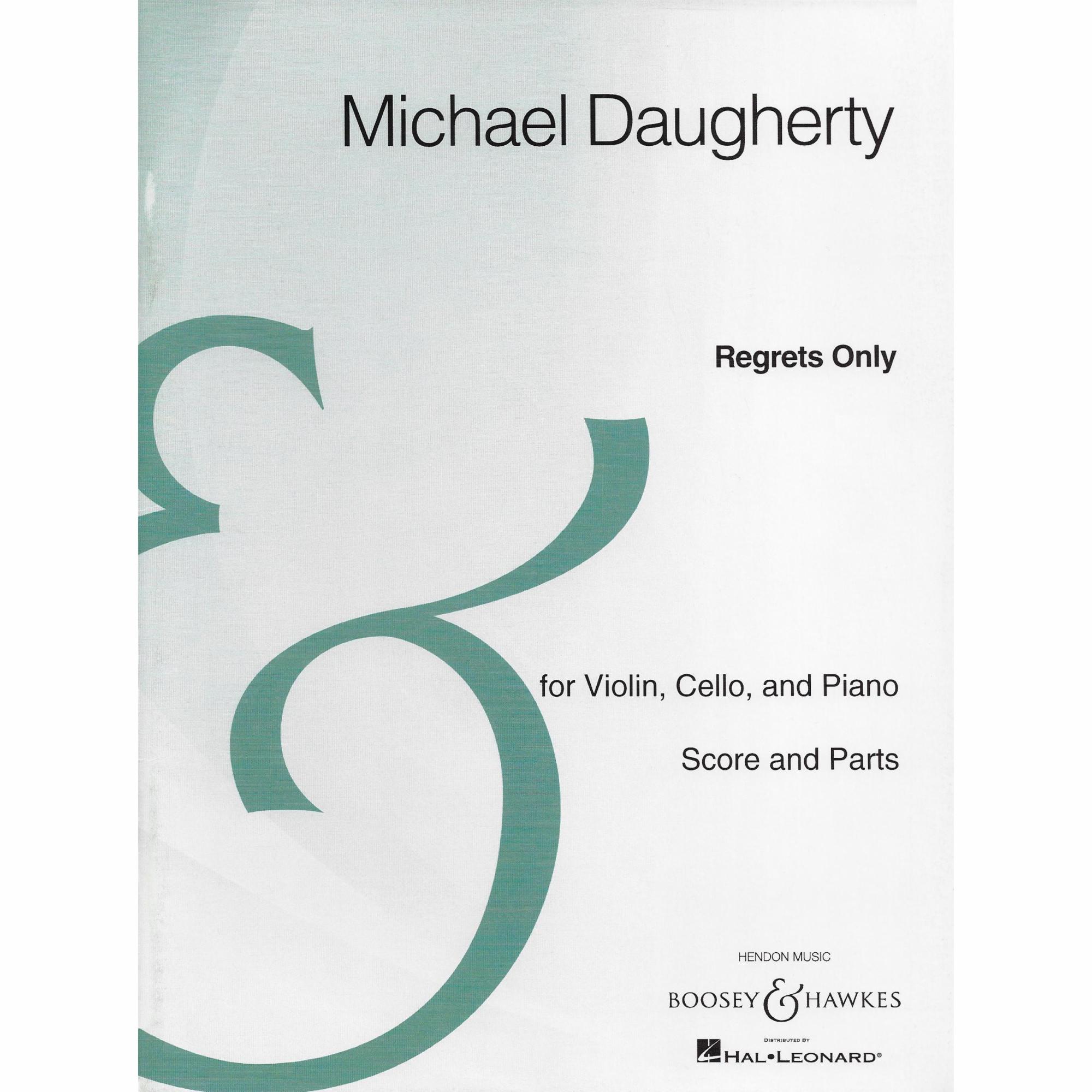 Daugherty -- Regrets Only for Piano Trio