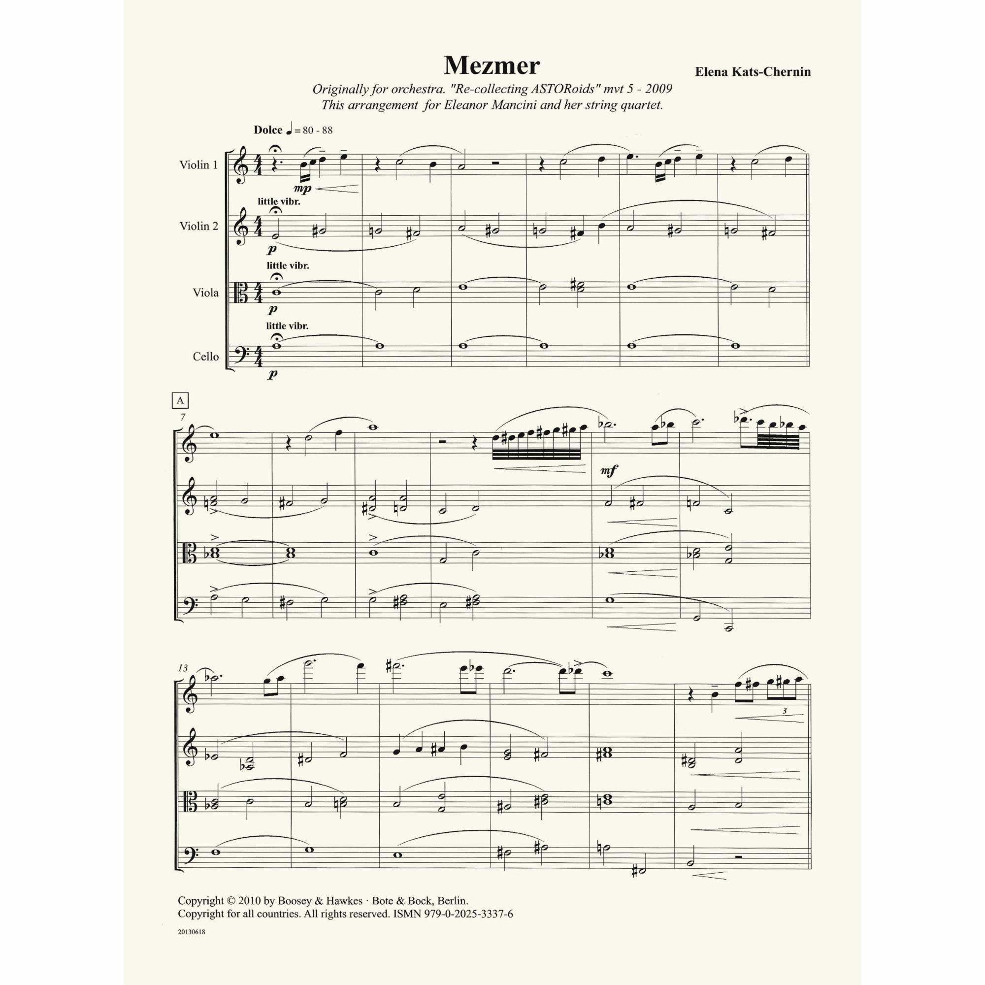 Sample: Score (Pg. 1)